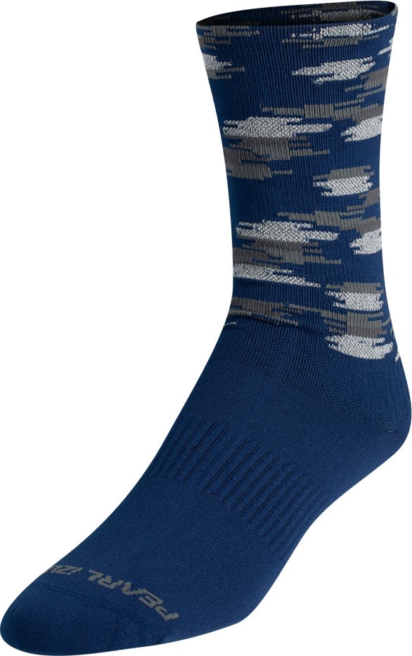 Pearl iZumi Flash Reflective Sock Blau- Radsocken- Grsse M - Farbe Navy Highland Dash