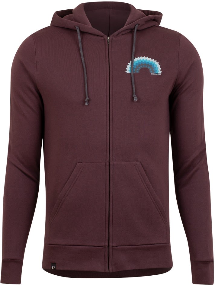 Pearl iZumi Go-To Graphic Full-Zip Hoodie Braun- Male Sweaters und Hoodies- Grsse S - Farbe Cacao Big Gears