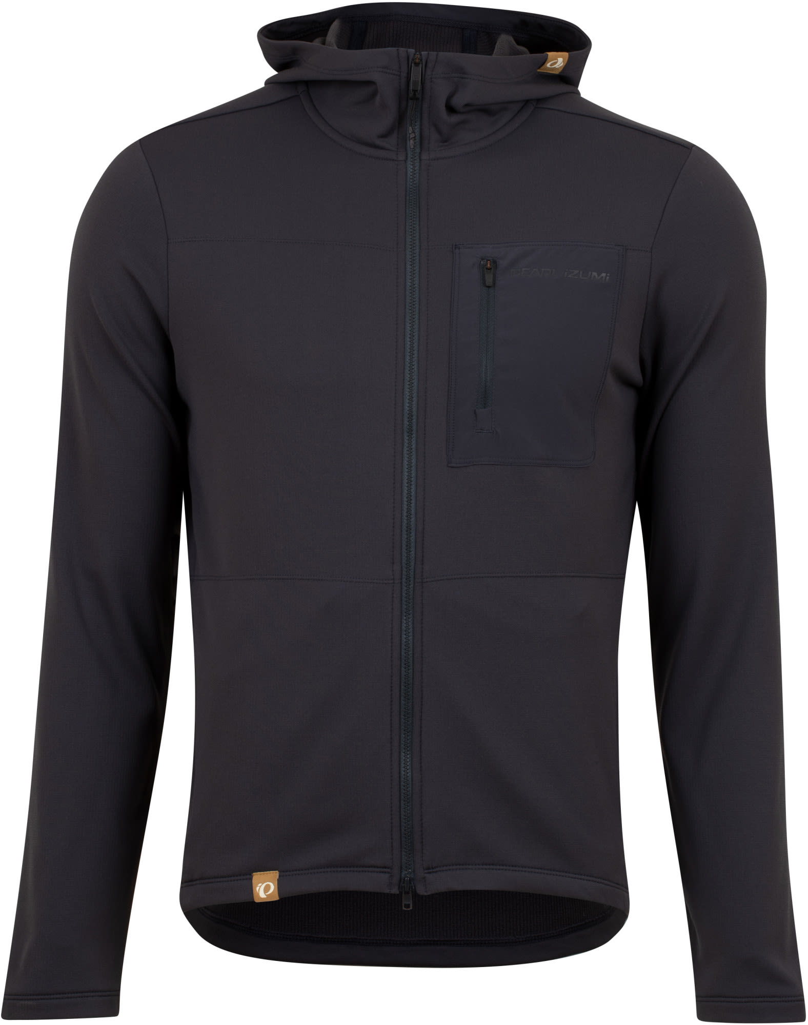 Pearl iZumi Summit Hooded Thermal Jersey Schwarz- Male Langarm-Radtrikots- Grsse M - Farbe Phantom