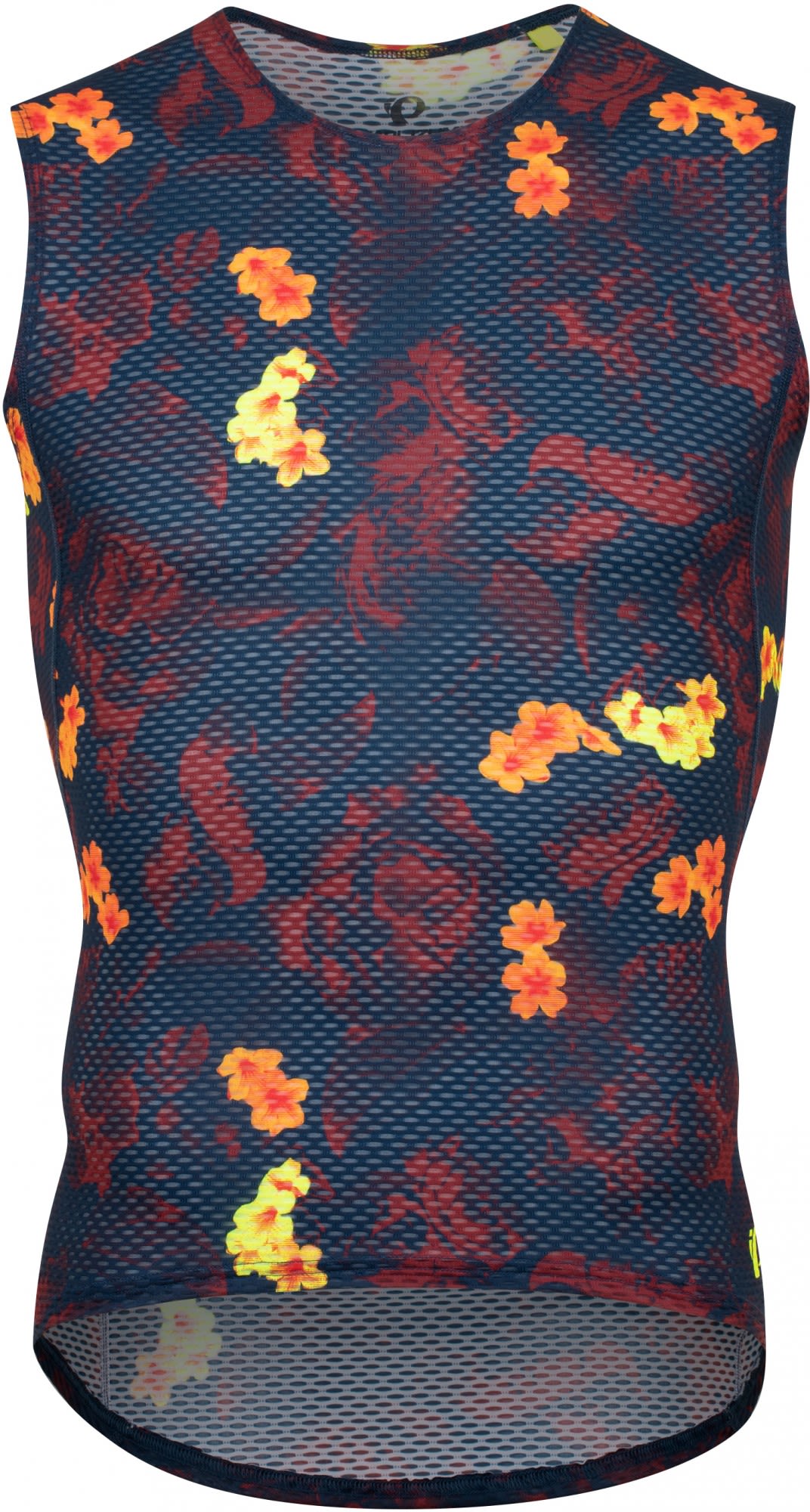 Pearl iZumi Transfer Mesh SL Base Blau- Male Kurzarm-Radtrikots- Grsse S - Farbe Hot Flowers