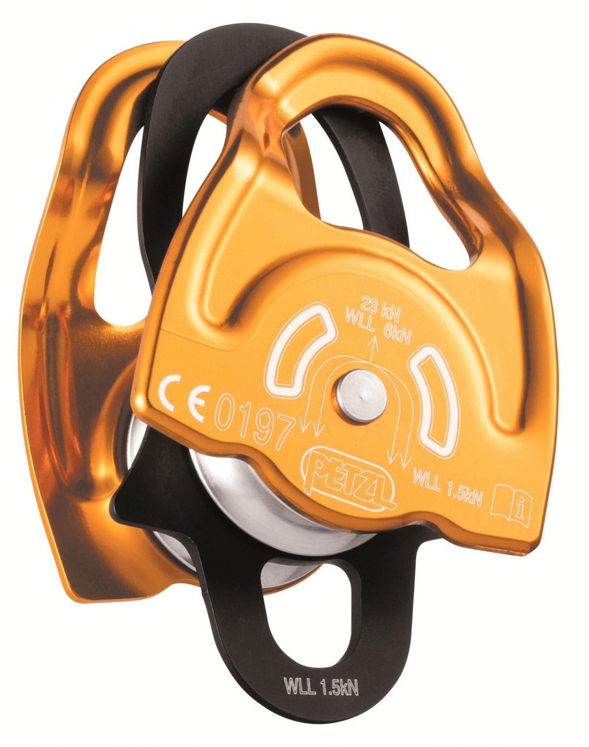 Petzl Gemini Gelb - Schwarz- Steigklemmen und Seilrollen- Grsse One Size - Farbe Gelb - Schwarz