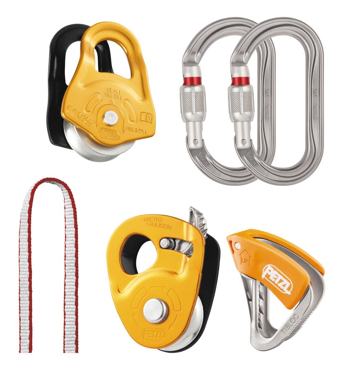 Petzl KIt Secours Crevasse Gelb - Grau- Kletterzubehr- Grsse One Size - Farbe Multicolour