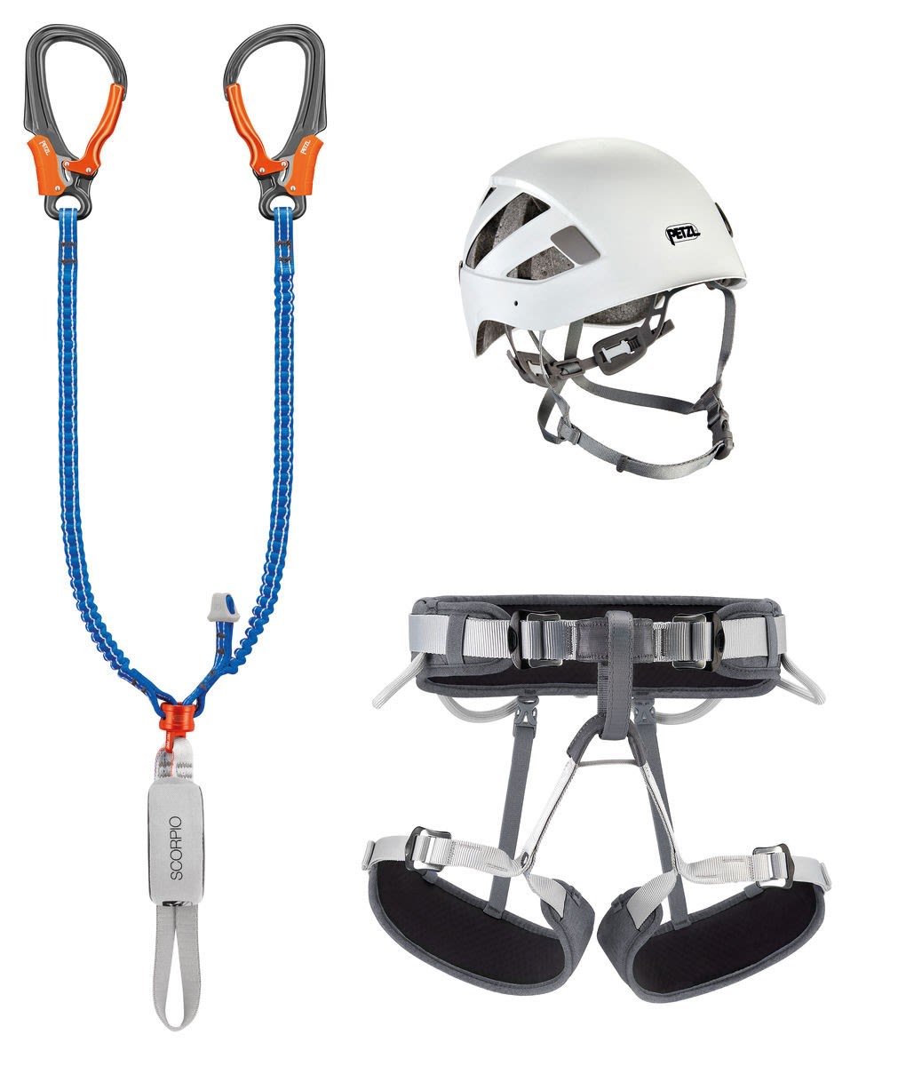Petzl KIt Via Ferrata Eashook Blau - Grau - Weiss- Klettersteigsets und -ausrstung- Grsse Gr- 1 - Farbe Multicolour