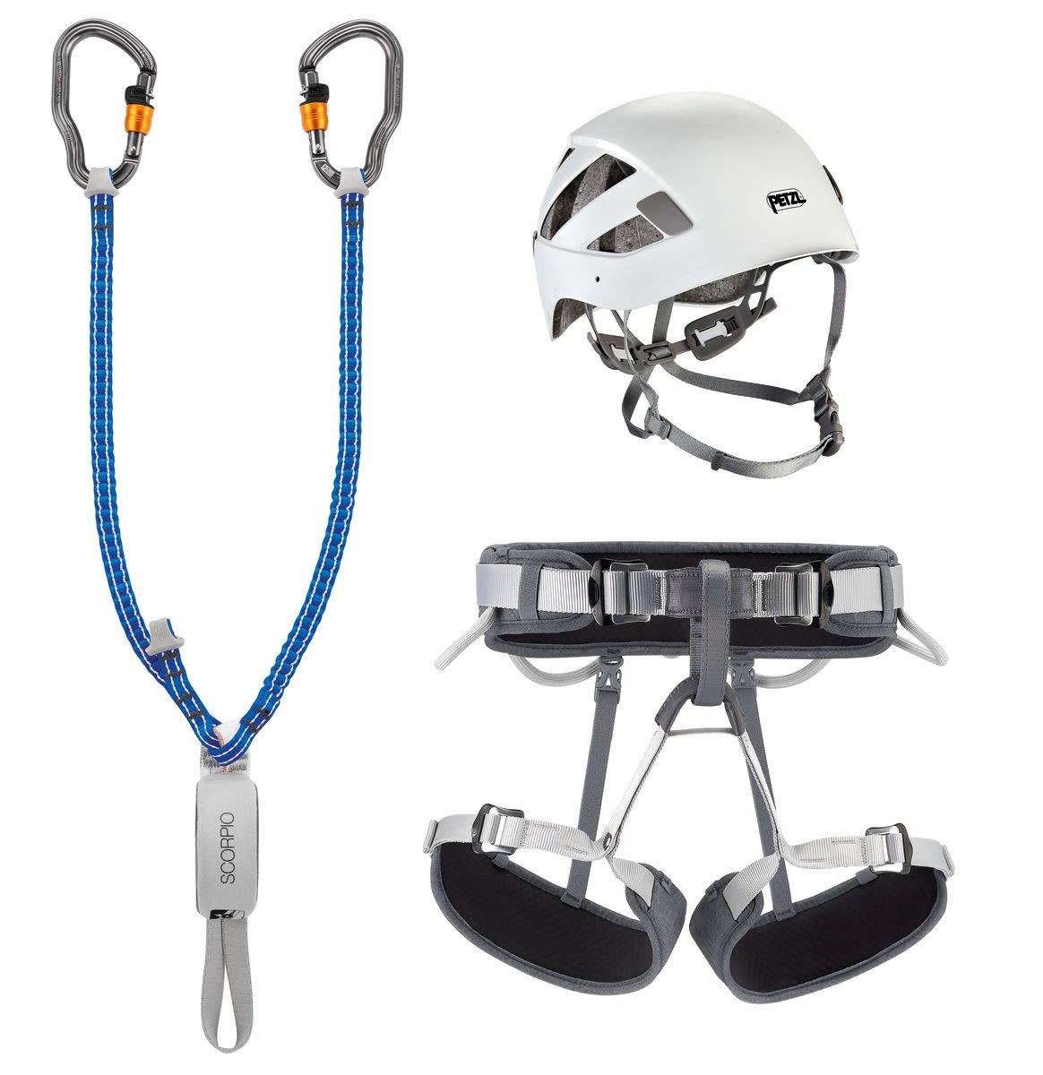 Petzl KIt Via Ferrata Vertigo Blau - Grau - Weiss- Klettersteigsets und -ausrstung- Grsse Gr- 1 - Farbe Multicolour