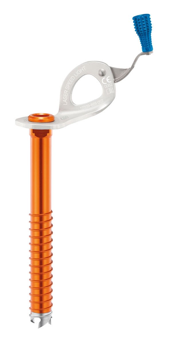 Petzl Laser Speed Light Orange- Eisschrauben- Grsse 17 cm - Farbe Orange - Blau
