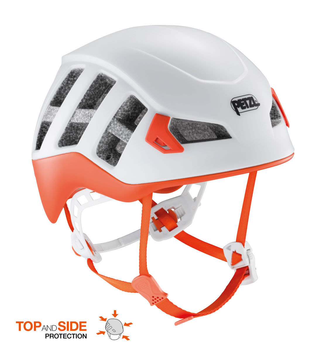 Petzl Meteor Weiss- Kletterhelme- Grsse M-L - Farbe Rot