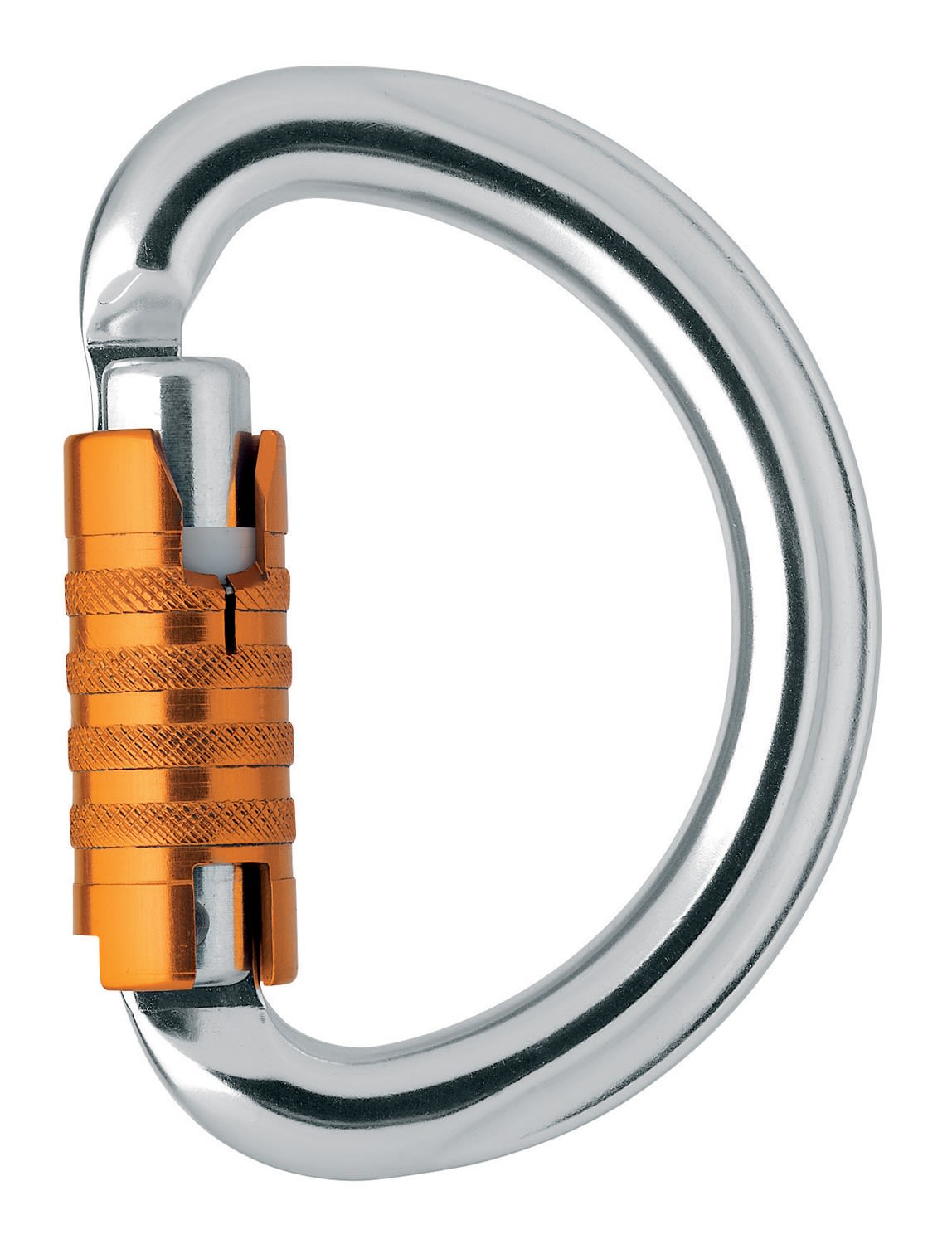 Petzl Omni Triact Lock Grau- Einzelkarabiner- Grsse One Size - Farbe Silber