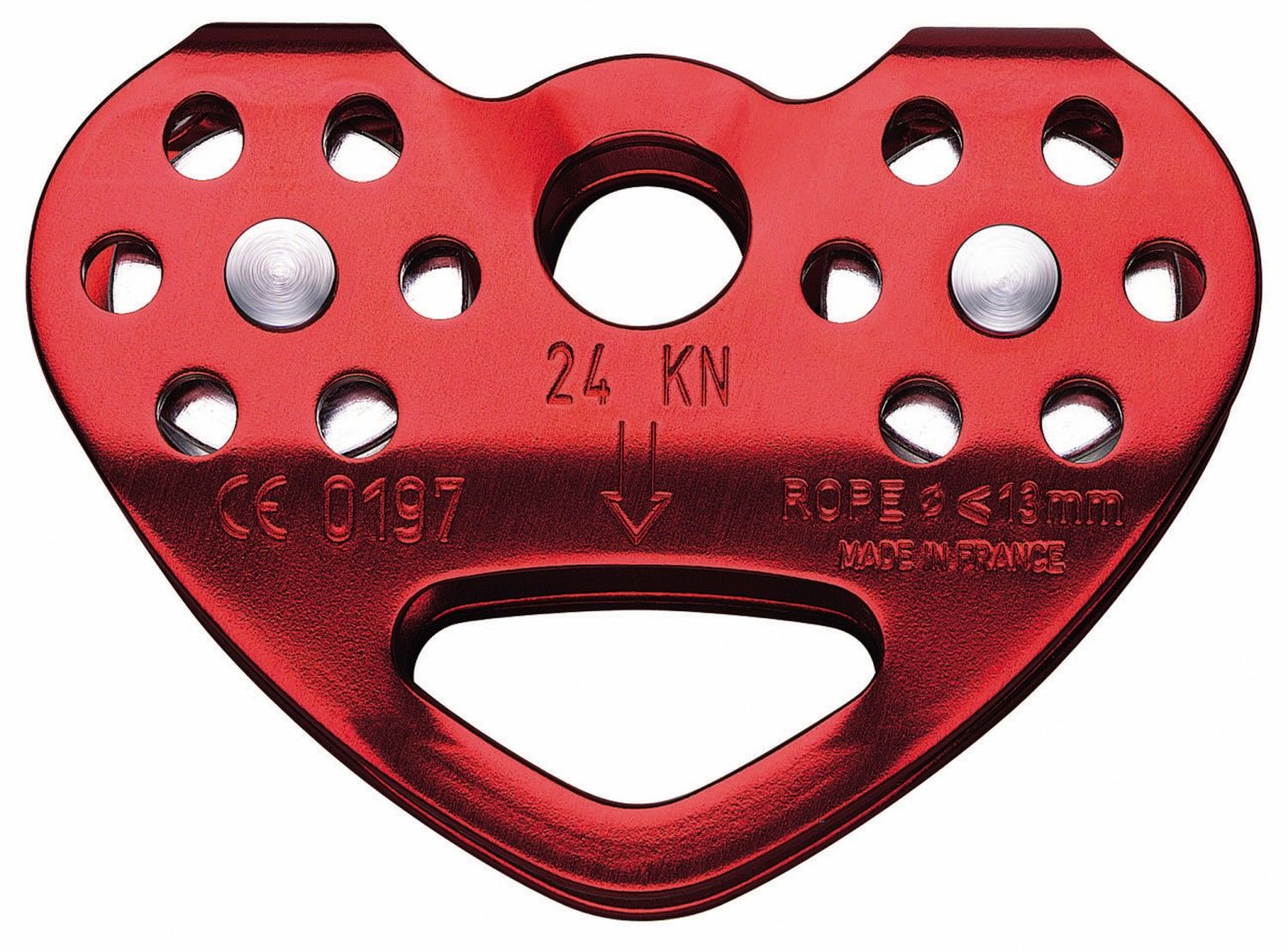 Petzl Tandem Rot- Steigklemmen und Seilrollen- Grsse One Size - Farbe Rot