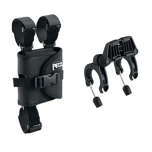 Petzl Ultra Befestigungssystem fr Fahhradlenker Schwarz- Lampen-Zubehr- Grsse One Size - Farbe Schwarz