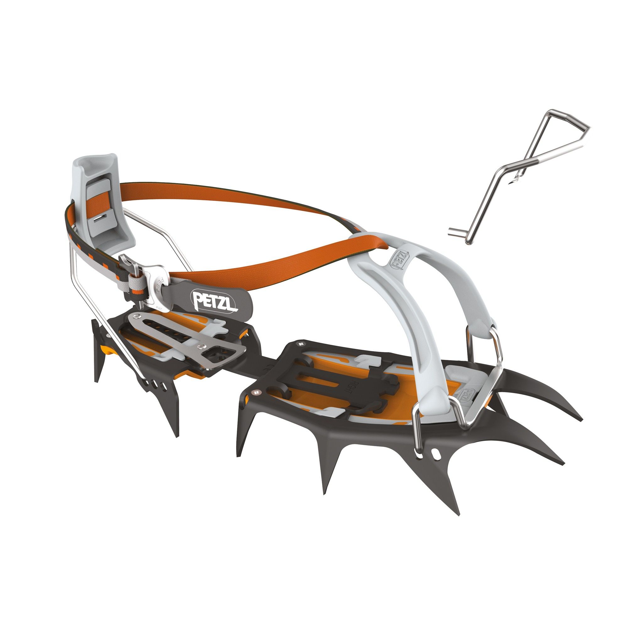 Petzl Vasak Leverlock Universel Orange- Steigeisen- Grsse One Size - Farbe Black - Orange