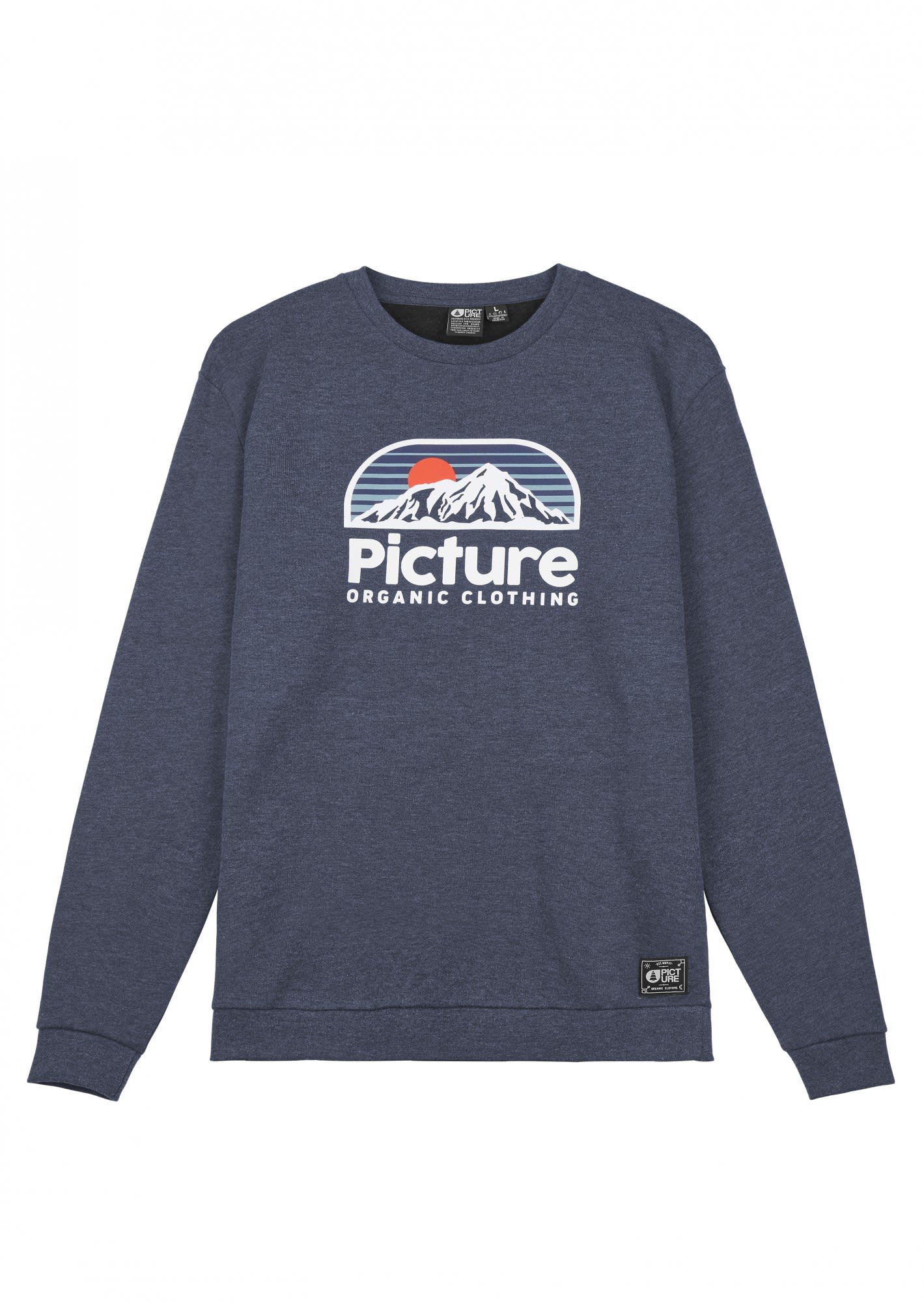 Picture Authentic Crew Blau- Male Sweaters und Hoodies- Grsse S - Farbe Dark Blue Melange