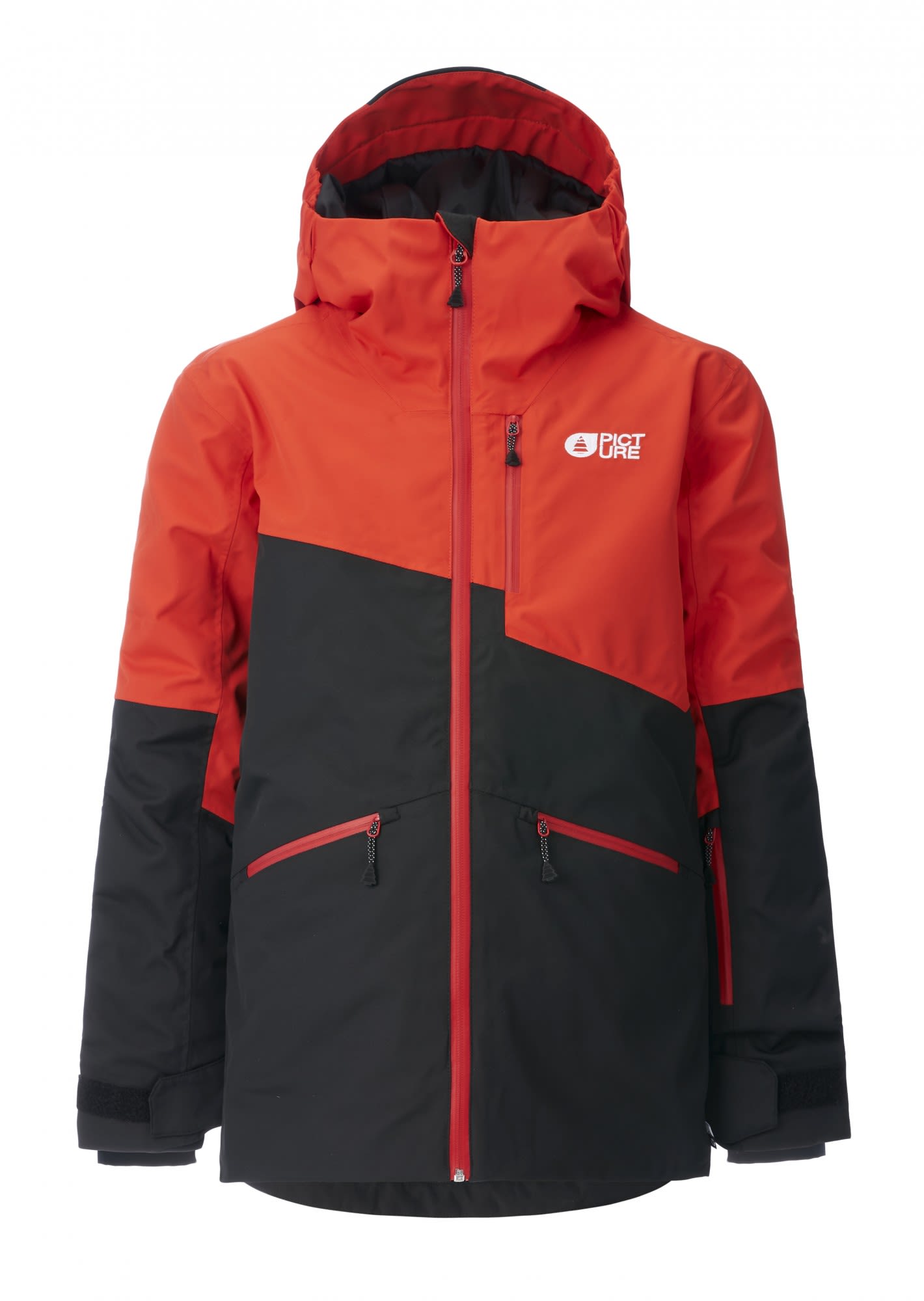 Picture Boys Realer Jacket Orange- Male Anoraks- Grsse 8 - Farbe Orange - Black