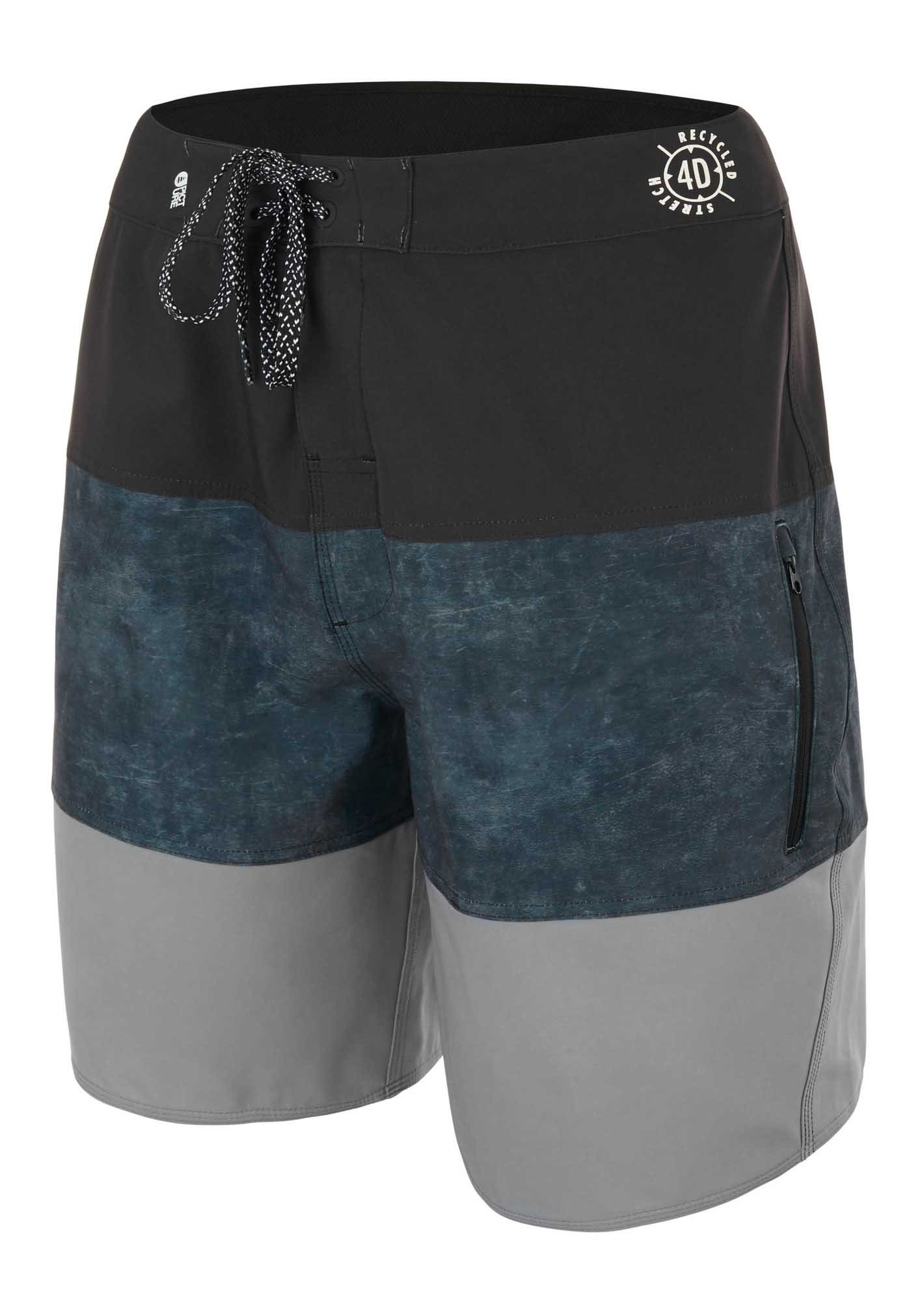Picture Code 19 Boardshorts Colorblock - Grau- Male Unterteile- Grsse 30 - Farbe Concrete