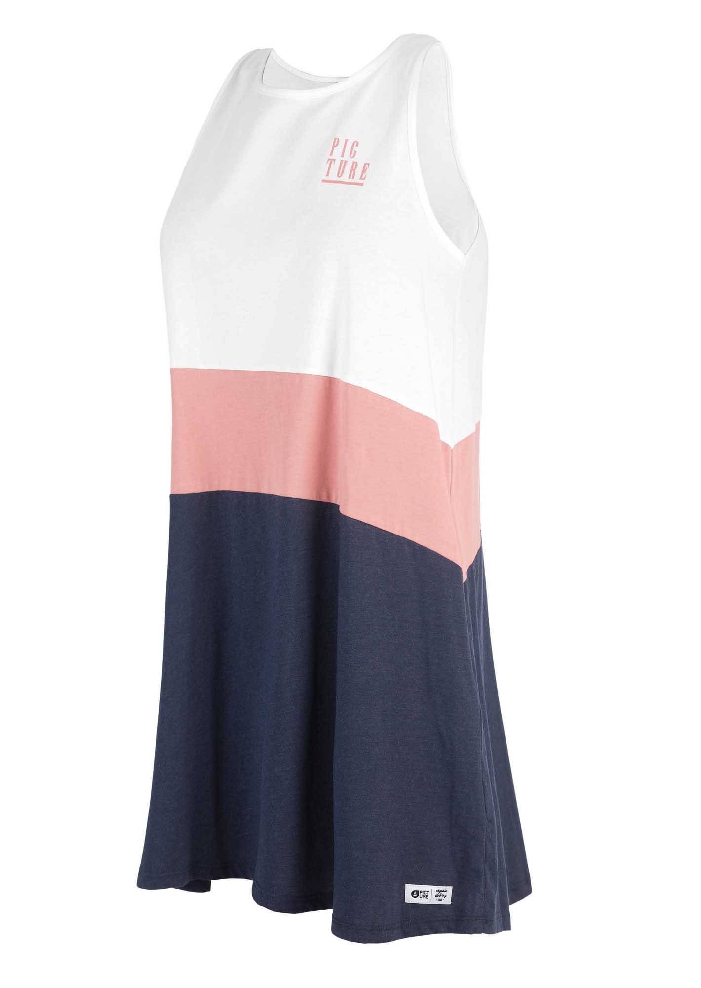 Picture Flow Dress Colorblock - Blau- Female Kleider- Grsse XL - Farbe Dark Blue Melange