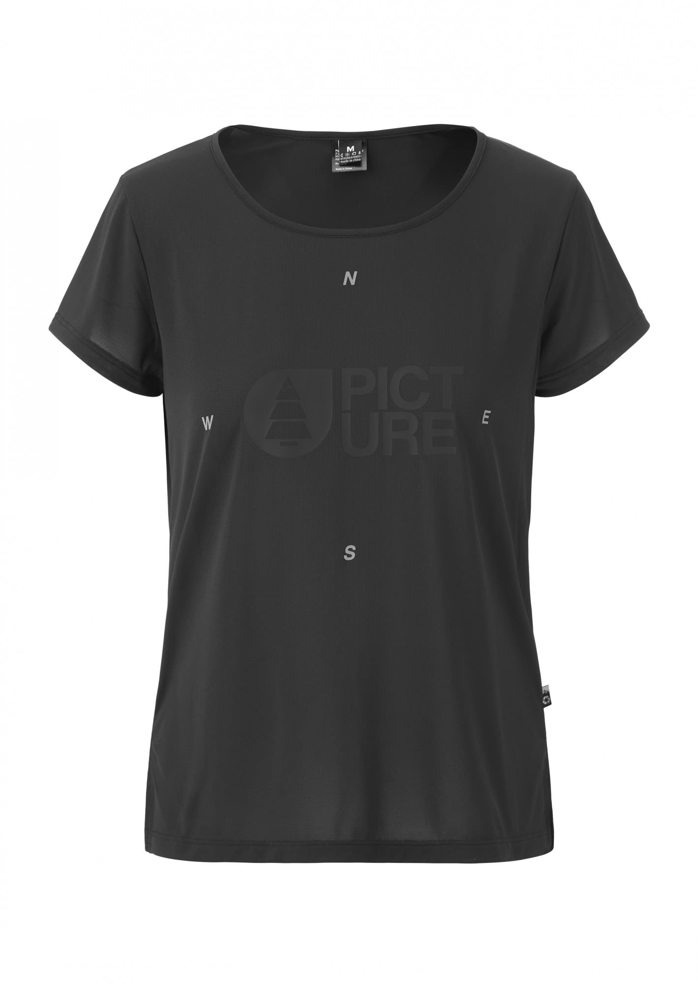 Picture Hila Tech Tee Schwarz- Female Kurzarm-Shirts- Grsse S - Farbe Full Black