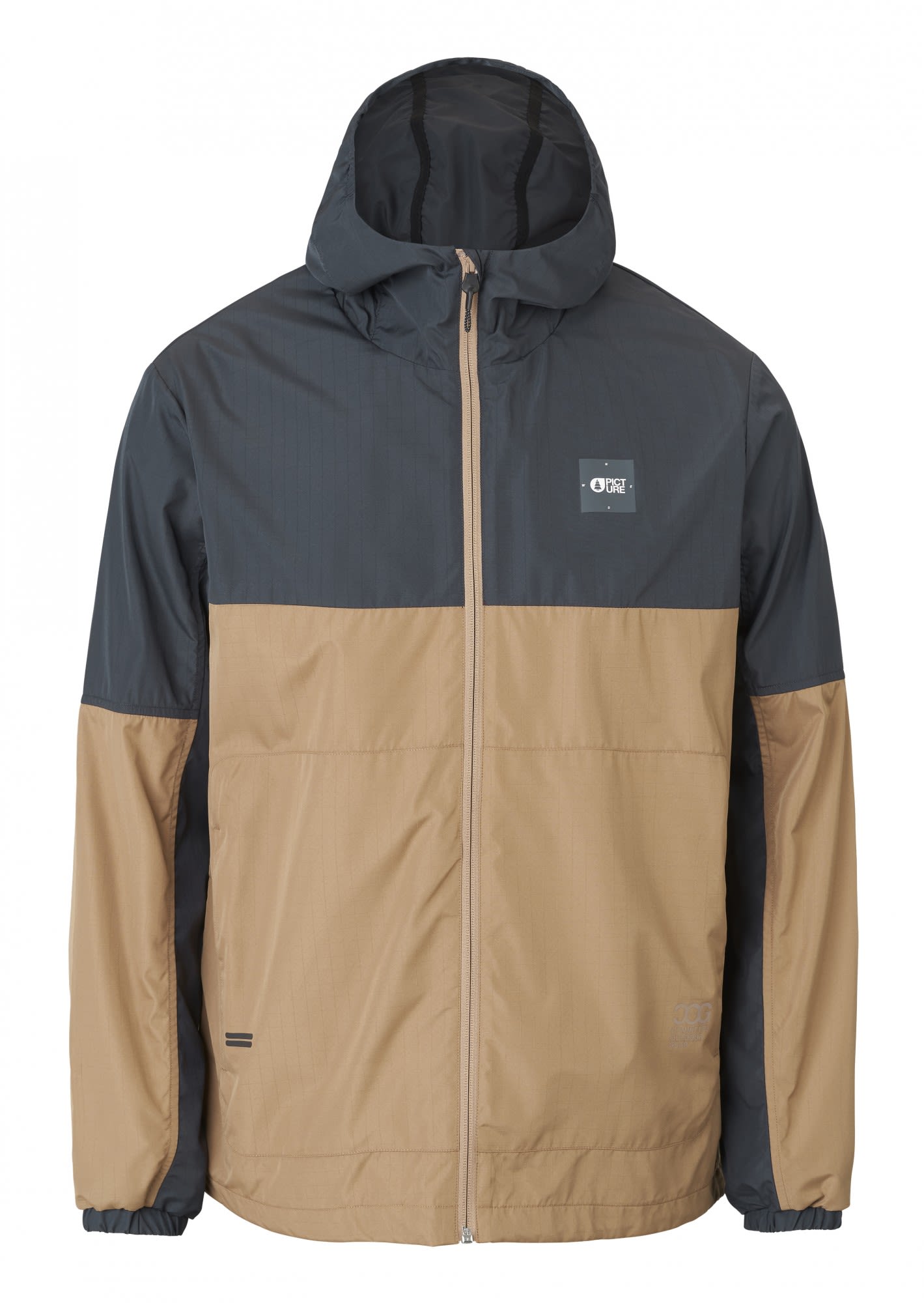 Picture Laman Jacket Colorblock - Braun- Male Anoraks- Grsse L - Farbe India Ink