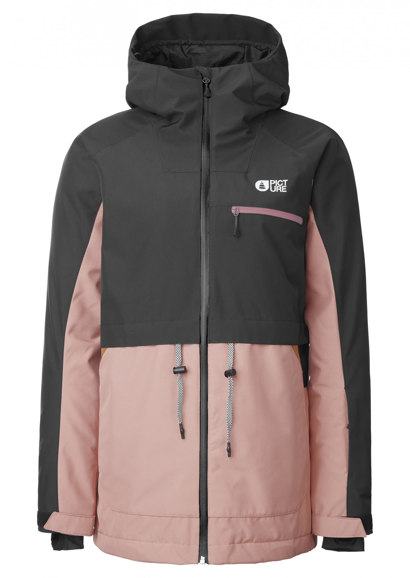 Picture Lymo Jacket Colorblock - Schwarz- Female Anoraks- Grsse S - Farbe Bois de Rose