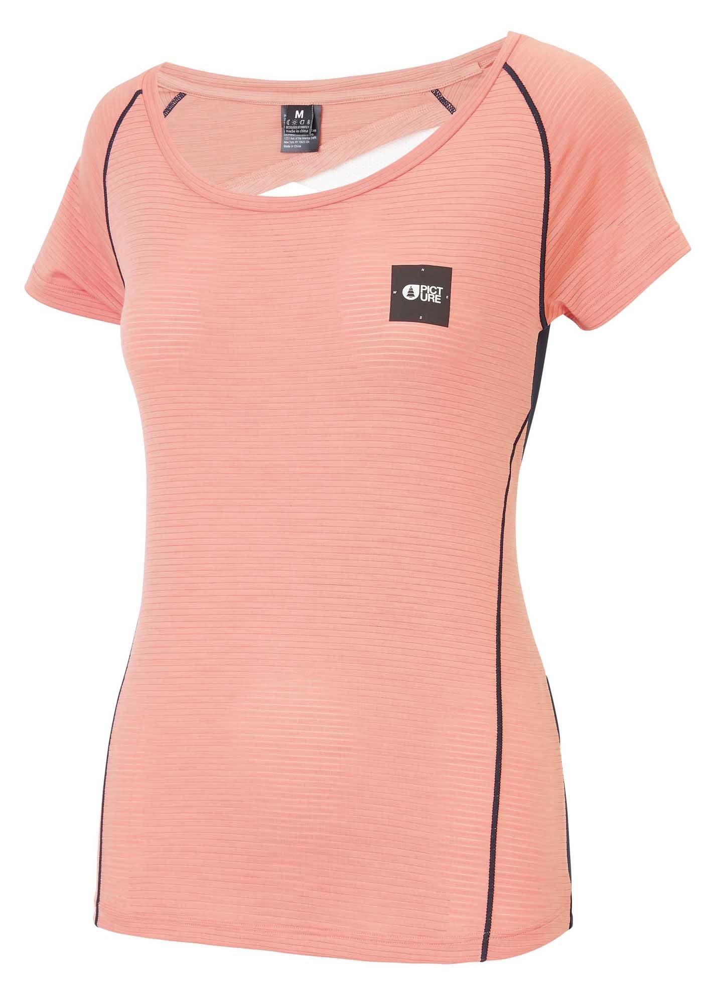 Picture Milli Tech Tee Pink- Female Kurzarm-Shirts- Grsse L - Farbe Dusty Pink