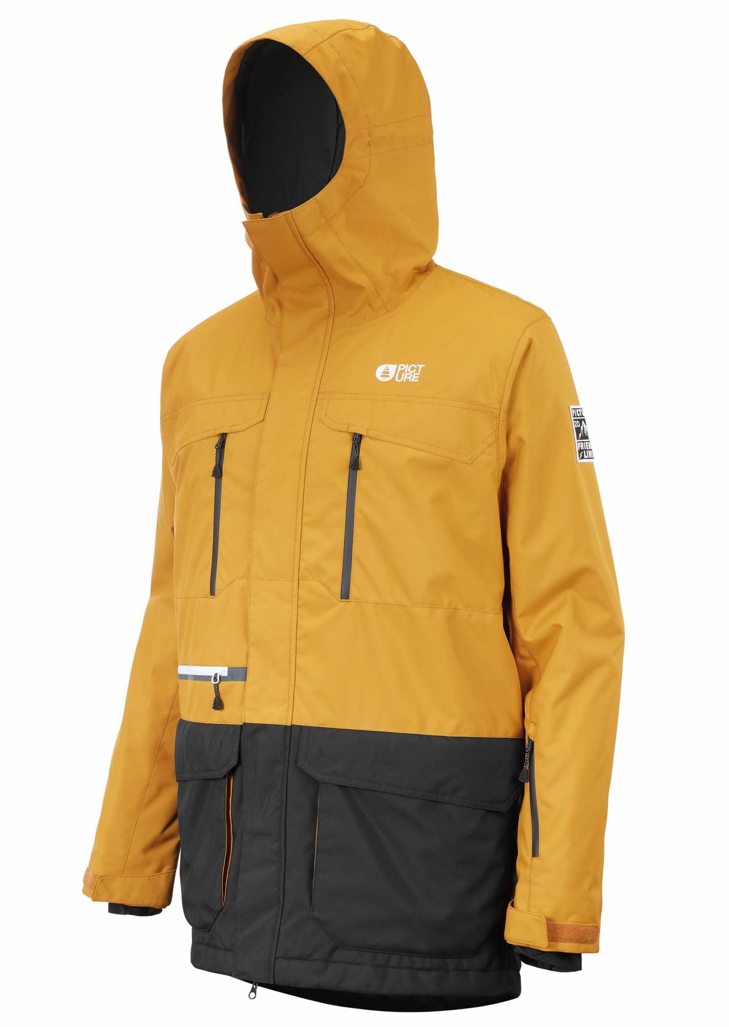 Picture Pure Jacket Colorblock - Braun- Male Regenjacken und Hardshells- Grsse XL - Farbe Camel - Black