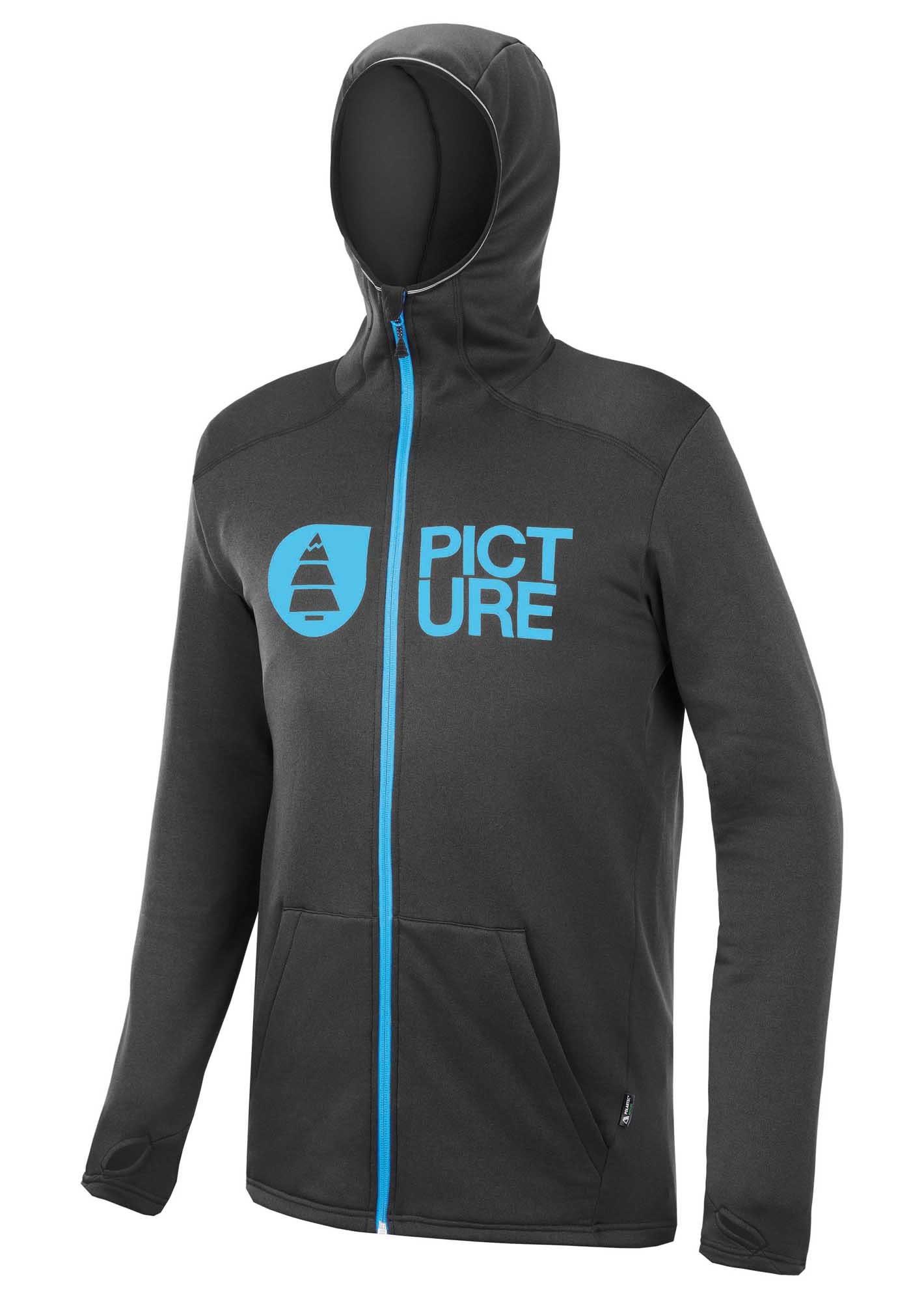 Picture Rony Zip Tech Hoodie Schwarz- Male Anoraks- Grsse S - Farbe Black