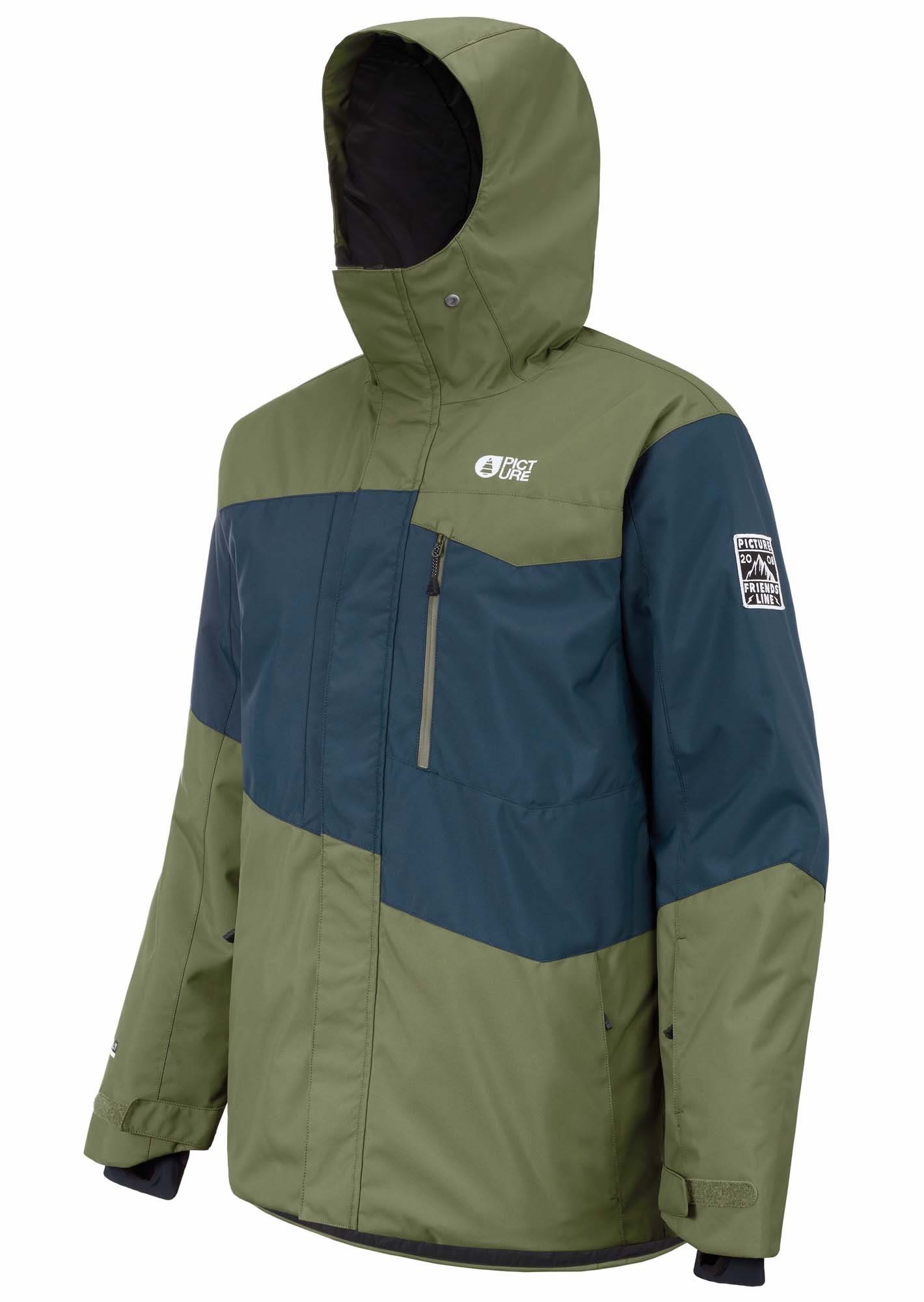 Picture Styler Jacket Colorblock - Grn- Male Regenjacken und Hardshells- Grsse XXL - Farbe Dark Blue - Army Green
