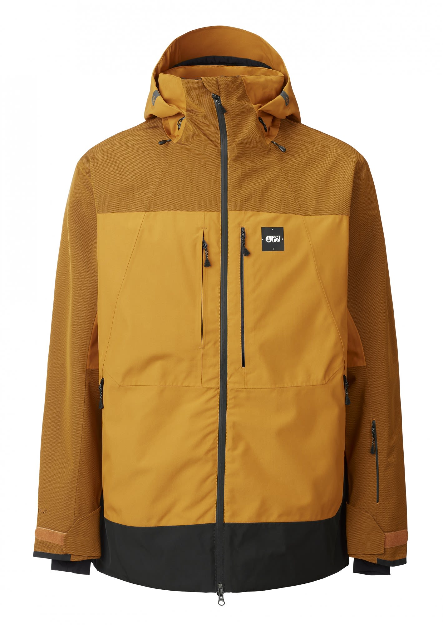 Picture Track Jacket II Braun- Male Anoraks- Grsse S - Farbe Camel - Black