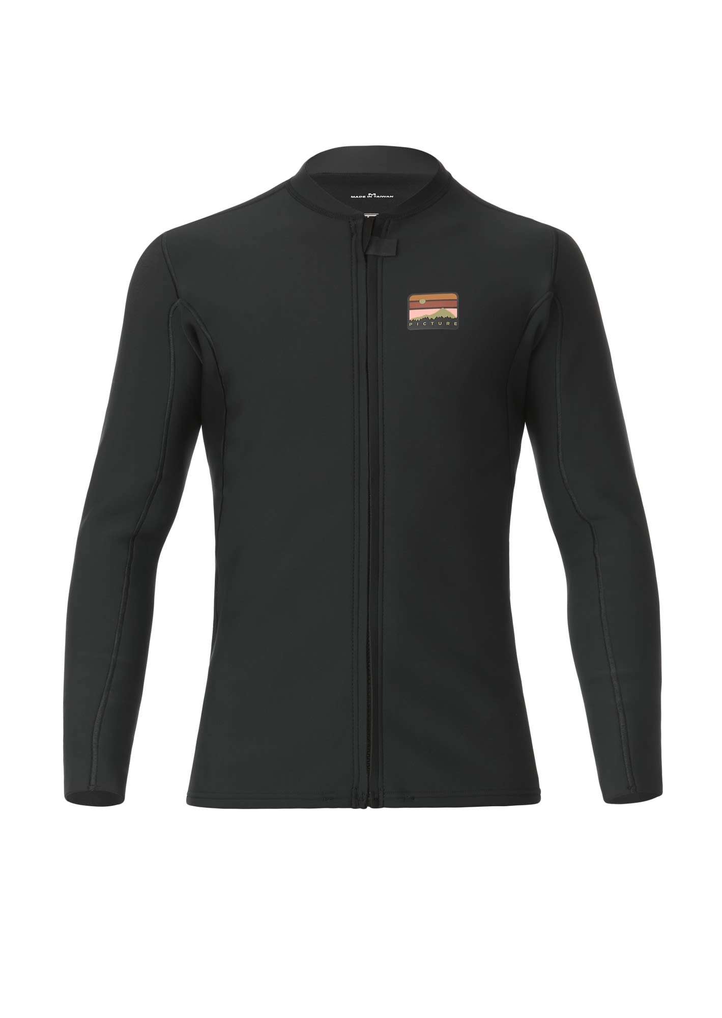 Picture Will Full-Zip 1-5 Top Schwarz- Male Bade-Oberteile- Grsse S - Farbe Black