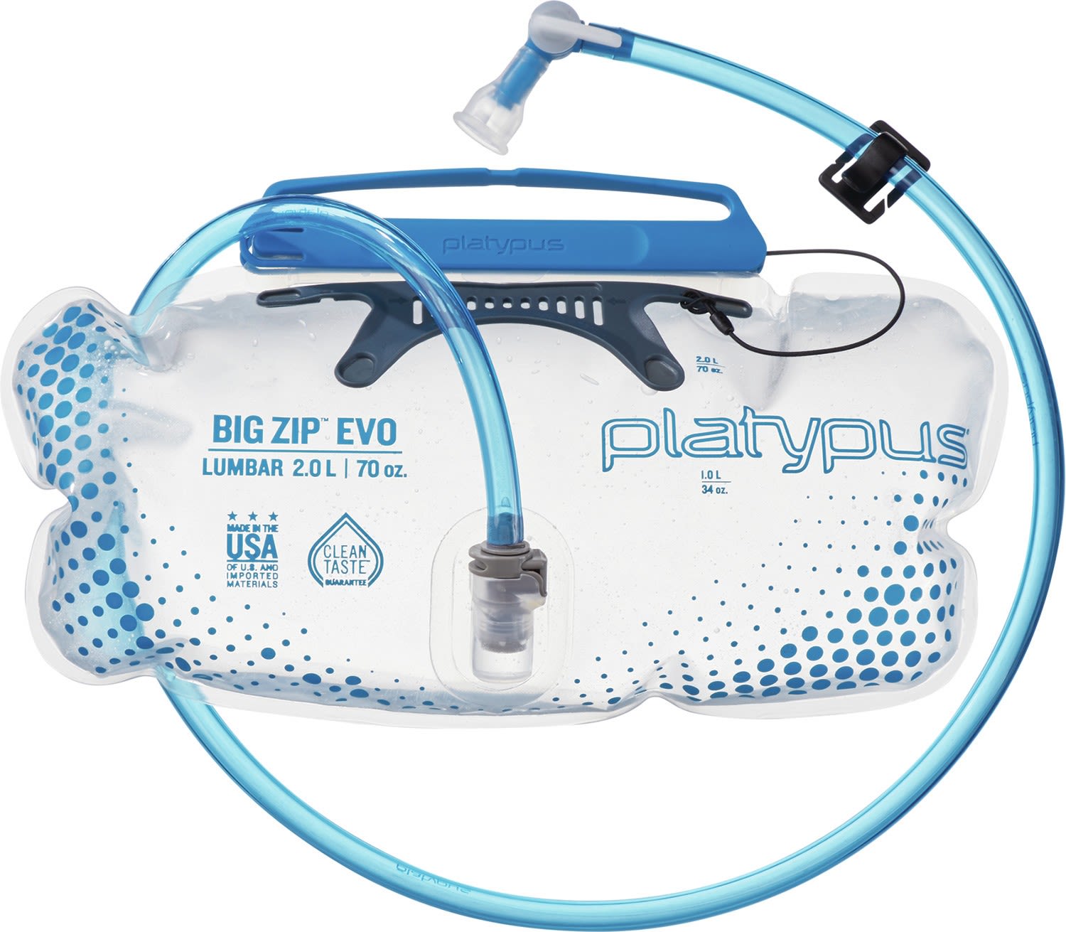 Platypus Big Zip Evo 2L Lumbar Blau- Becher und Trinkflaschen- Grsse 2l - Farbe Blue