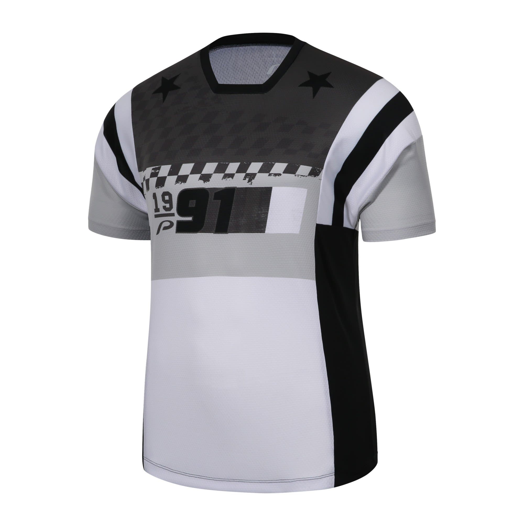 Protective P-Beat THE Rush Colorblock - Grau - Weiss- Male Kurzarm-Shirts- Grsse S - Farbe Black