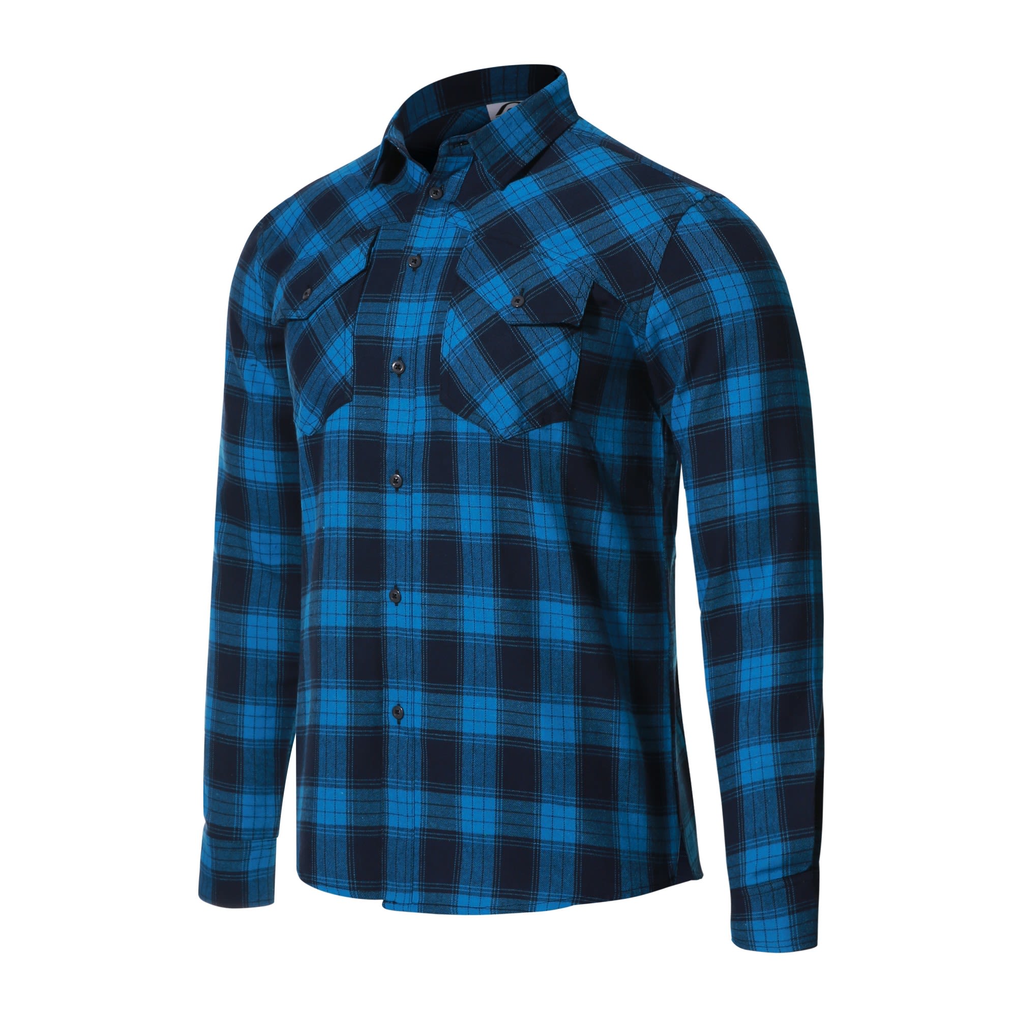 Protective P-Rockabilly Kariert - Blau- Male Langarm-Hemden- Grsse S - Farbe Dark Blue