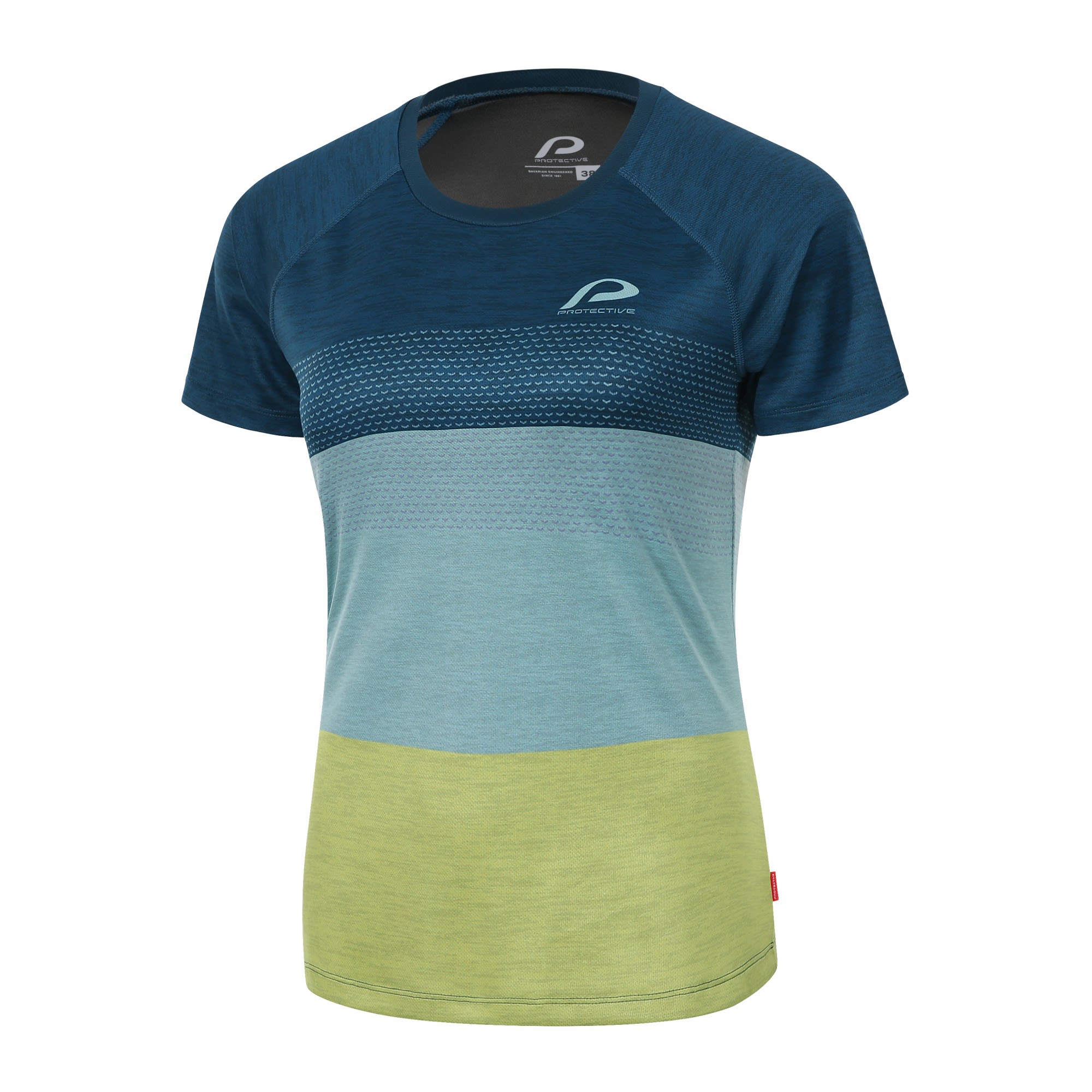 Protective P-Shade bergrsse Colorblock- Female Kurzarm-Shirts- Grsse 46 - Farbe Dark Petrol