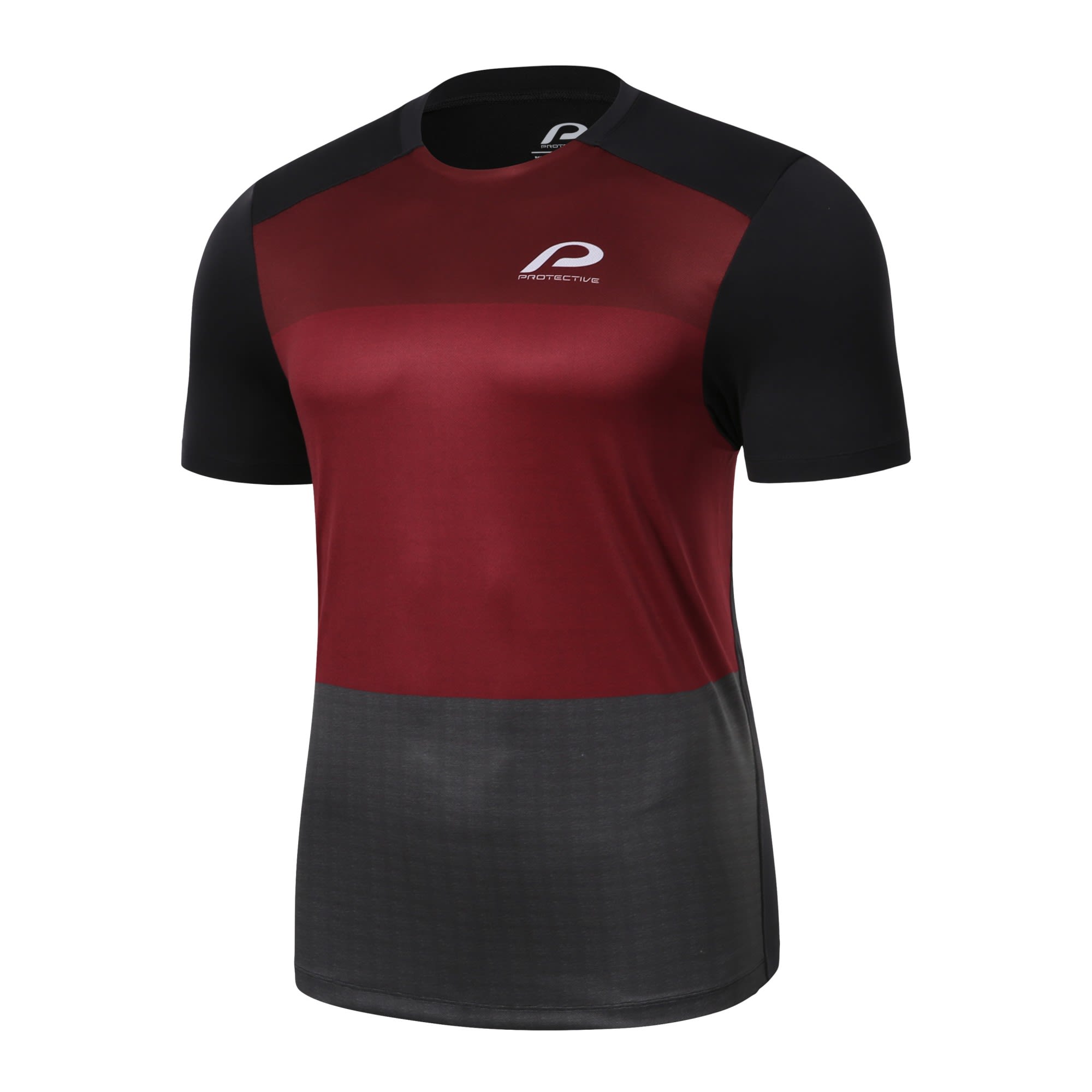 Protective P-Shade bergrsse Colorblock- Male Kurzarm-Shirts- Grsse 4XL - Farbe Dark Red