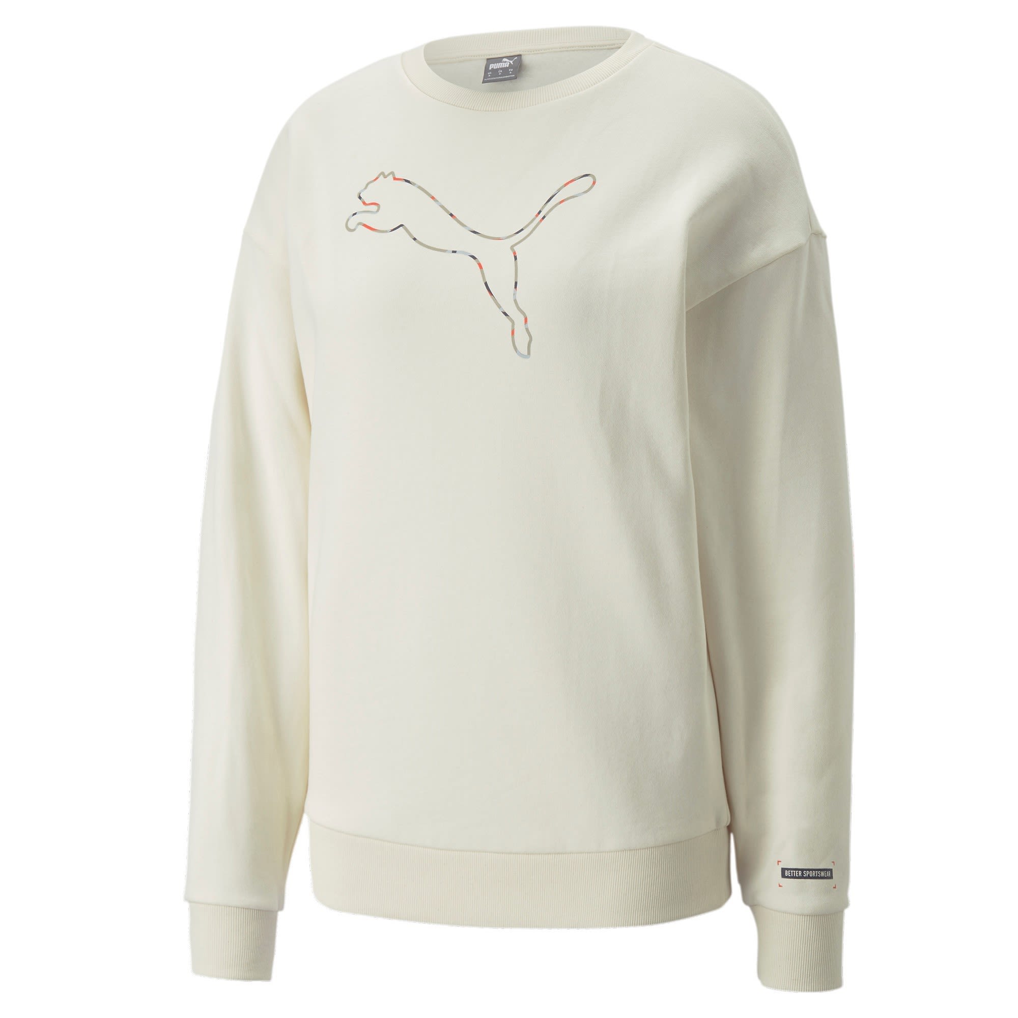 Puma Better Crew FL Weiss- Female Sweaters und Hoodies- Grsse S - Farbe Natural