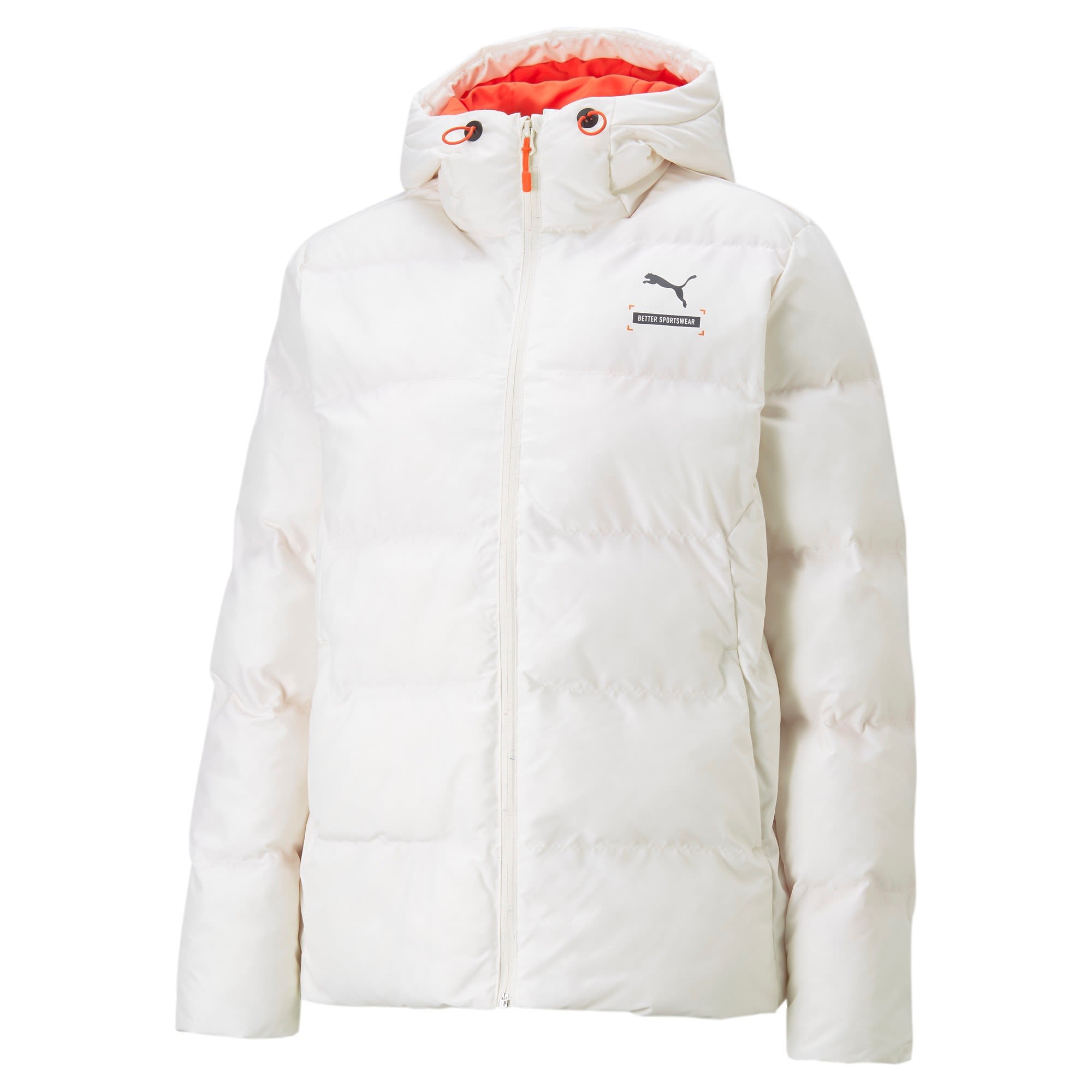 Puma Better Sportswear Hooded Puffer Weiss- Female Ponchos und Capes- Grsse S - Farbe Pristine unter Puma