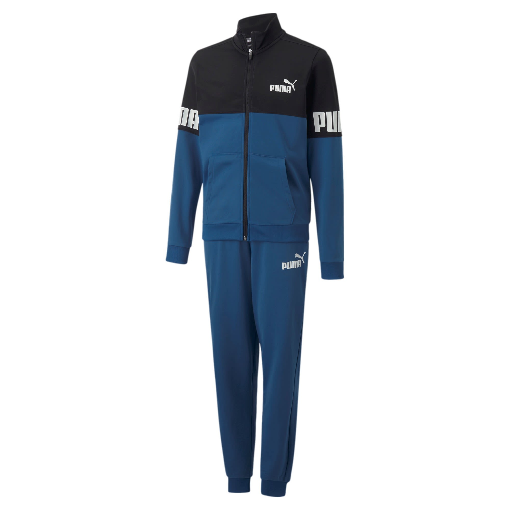 Puma Boys Puma Power Poly Suit Blau- Male Anoraks- Grsse 104 - Farbe Lake Blue unter Puma