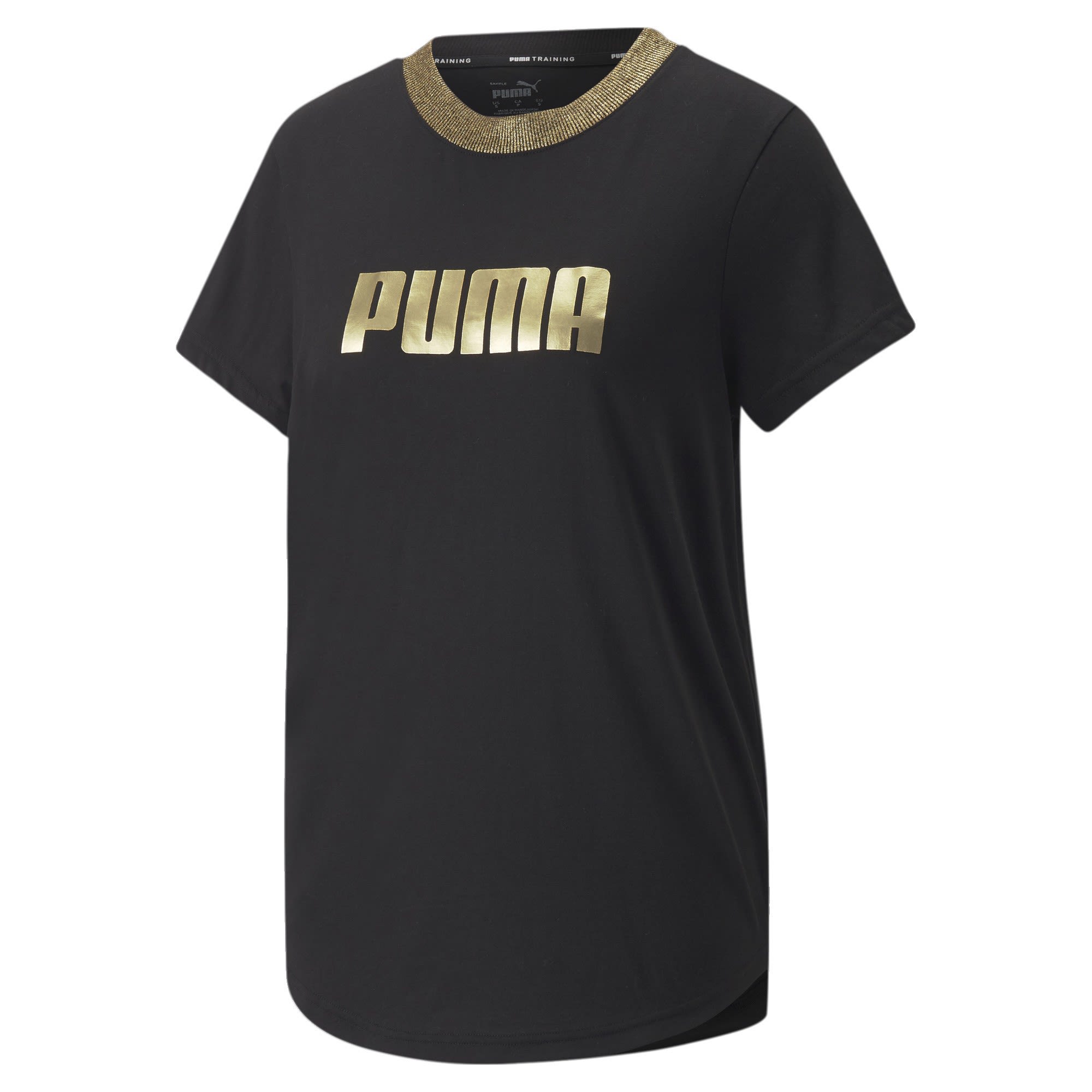 Puma Deco Glam Short-Sleeve Tee Schwarz- Female Kurzarm-Shirts- Grsse S - Farbe Puma Black - Deco Glam