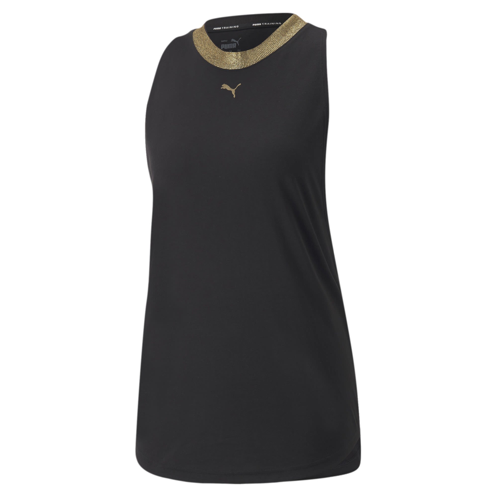 Puma Deco Glam Tank Schwarz- Female Tops - rmellose Shirts- Grsse M - Farbe Puma Black