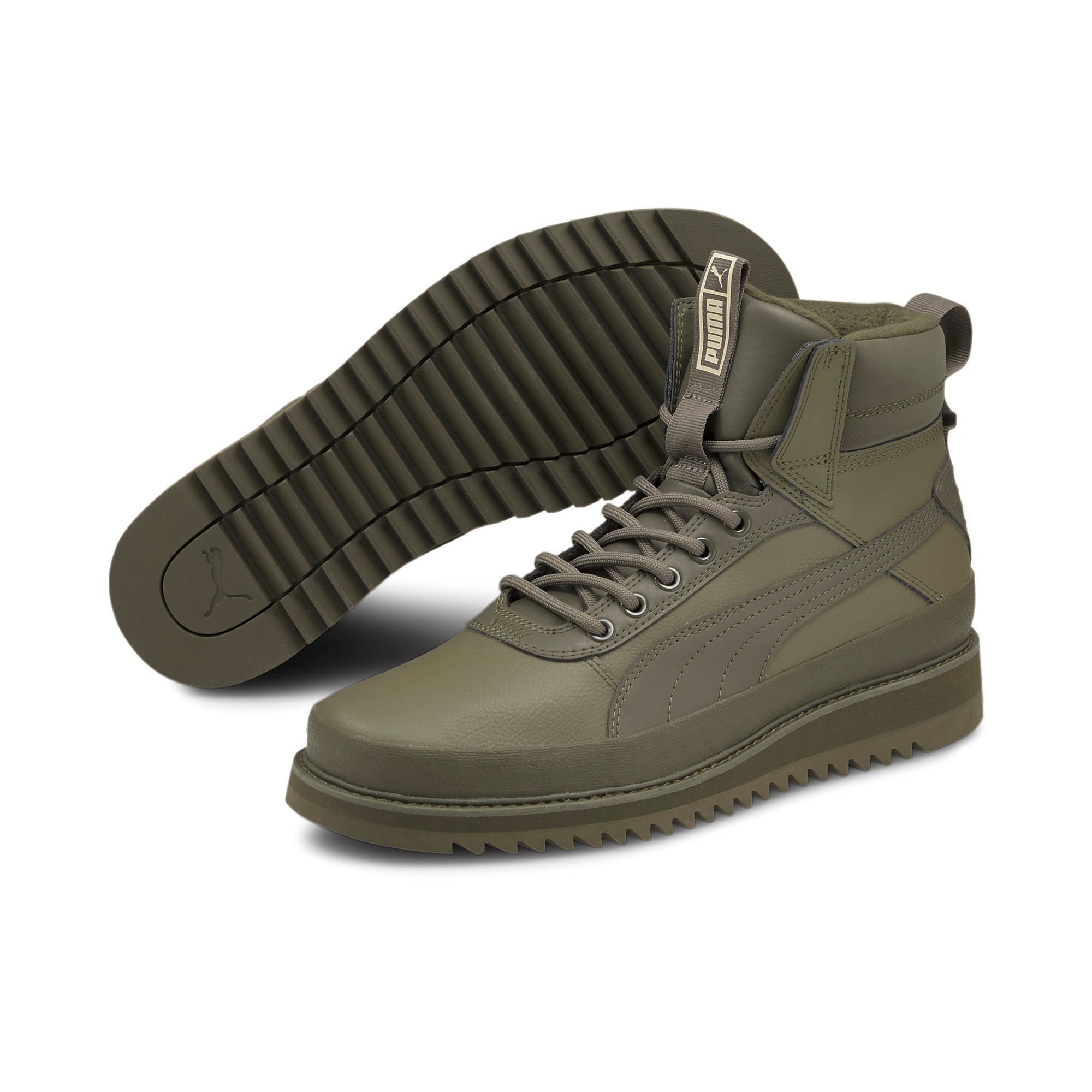 Puma Desierto V2 WTR Rubber Oliv- Winterstiefel und -schuhe- Grsse EU 48-5 - Farbe Grape Leaf - Grape Leaf