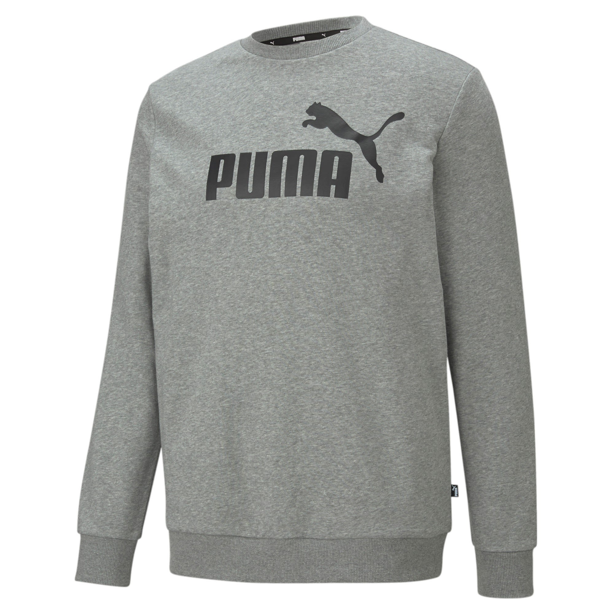Puma Essentials Big Logo Crew Grau- Male Sweaters und Hoodies- Grsse S - Farbe Medium Gray Heather unter Puma