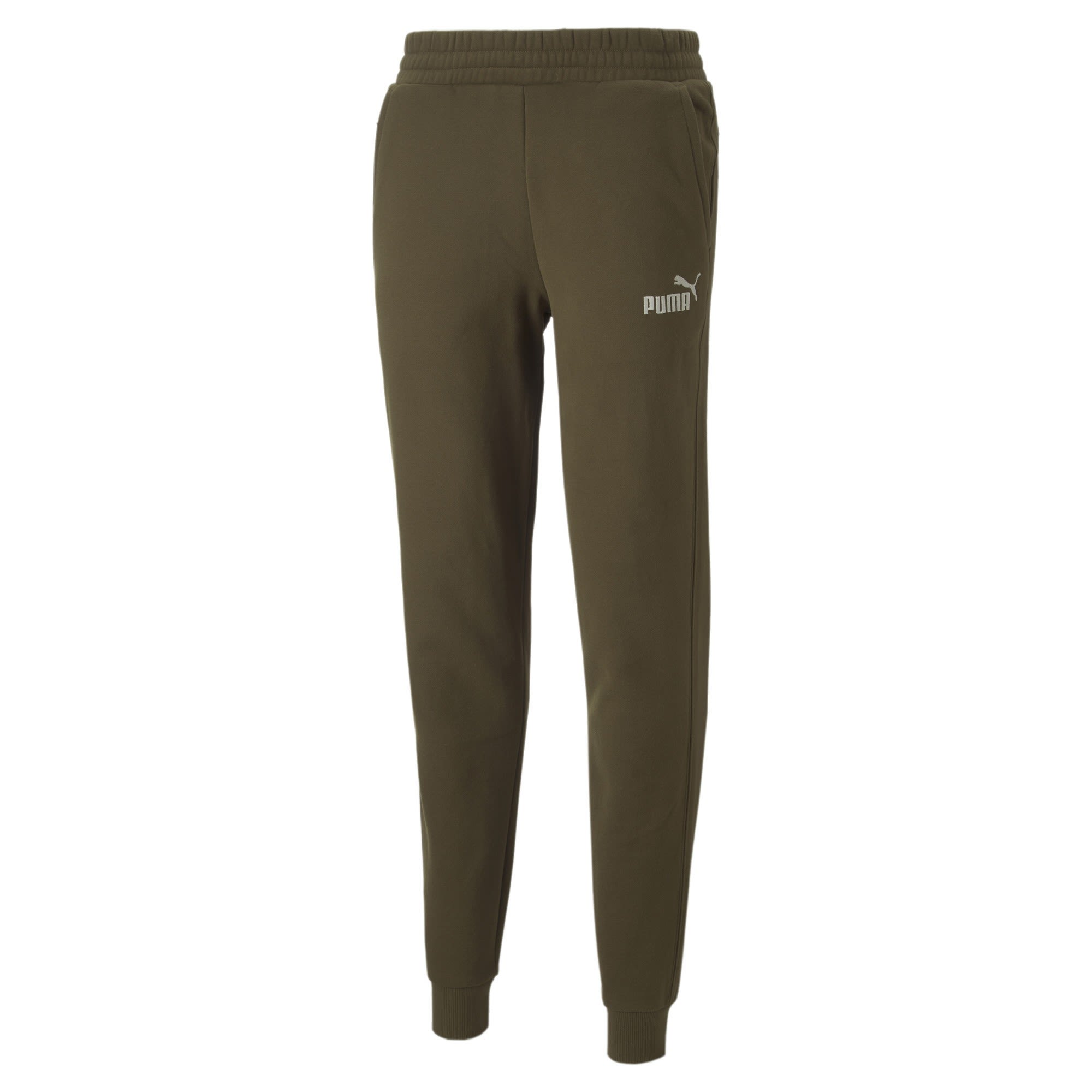 Puma Essentials Elevated Sweatpants FL CL Grn- Male Lange Hosen- Grsse S - Farbe Deep Olive unter Puma