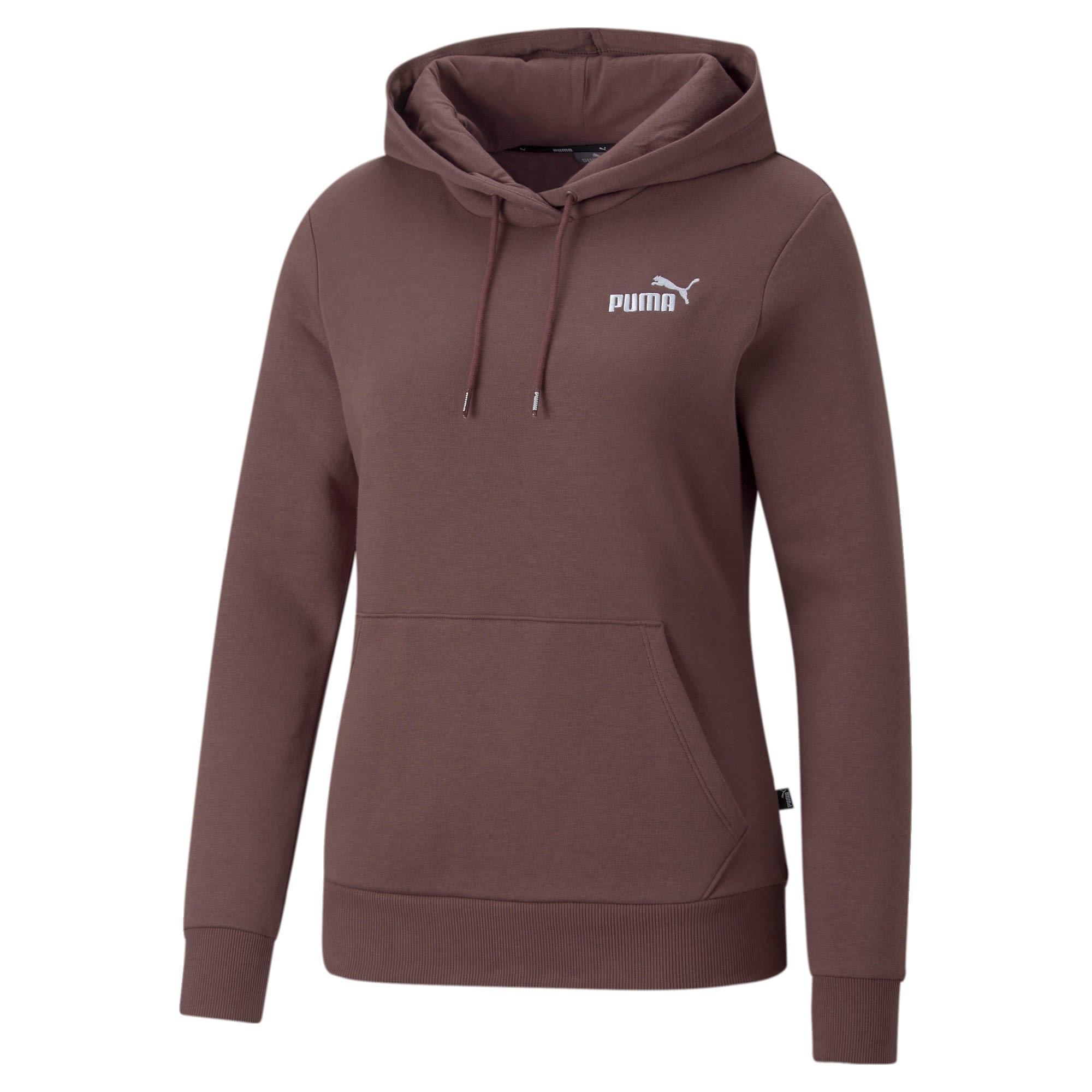 Puma Essentials+ Embroidery Hoodie FL Lila- Female Sweaters und Hoodies- Grsse XS - Farbe Dusty Plum