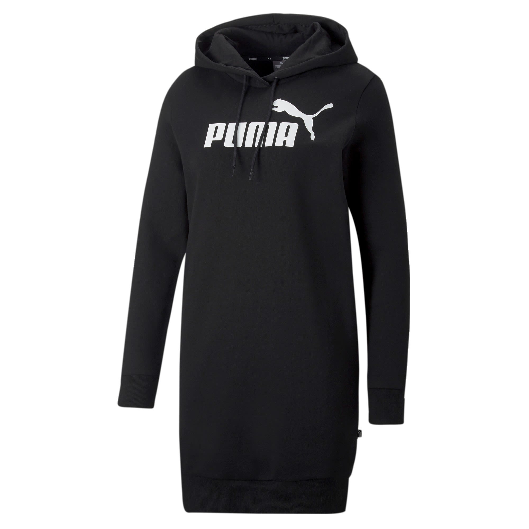 Puma Essentials Logo Hooded Dress FL Schwarz- Female Freizeitpullover- Grsse M - Farbe Puma Black