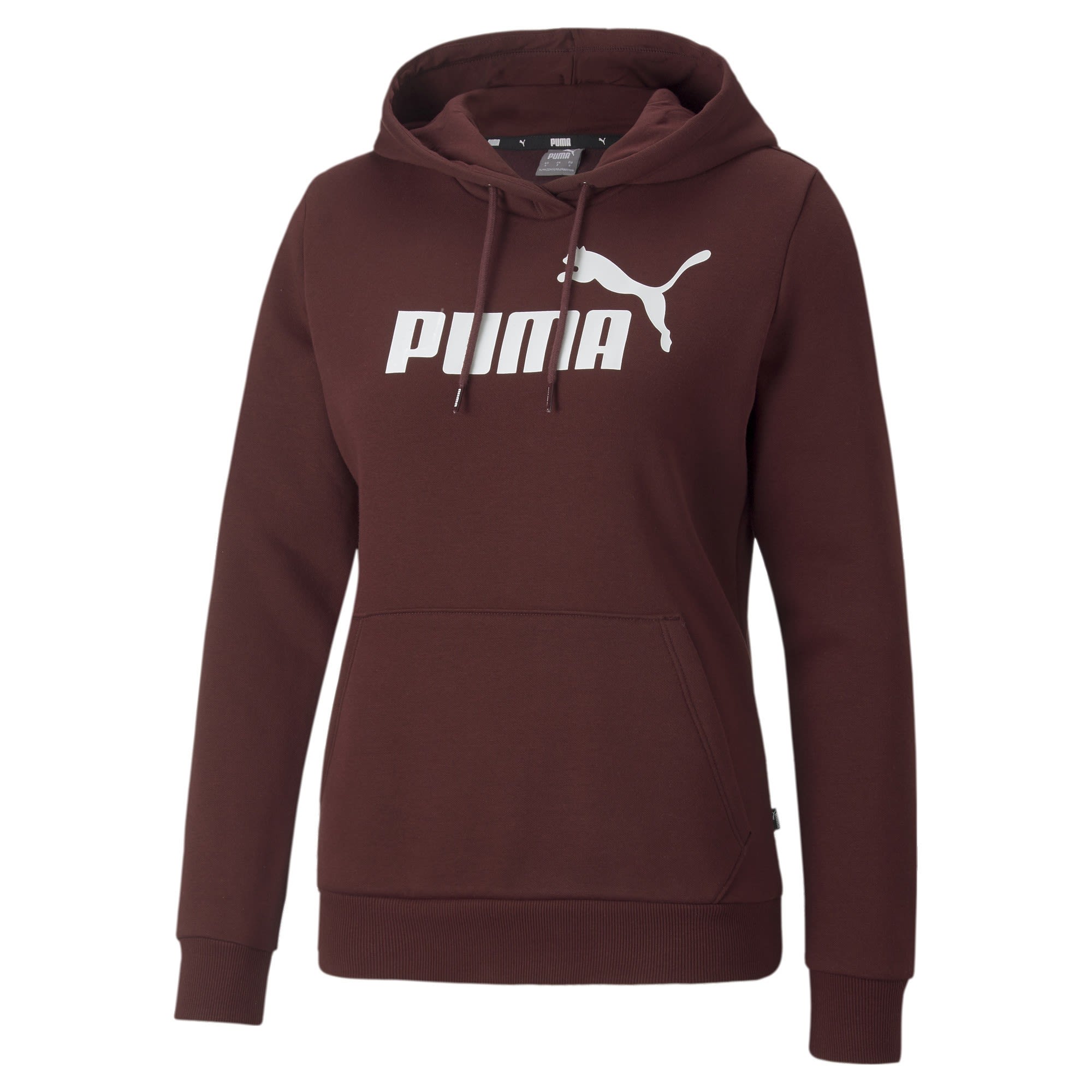 Puma Essentials Logo Hoodie FL Lila- Female Sweaters und Hoodies- Grsse S - Farbe Aubergine