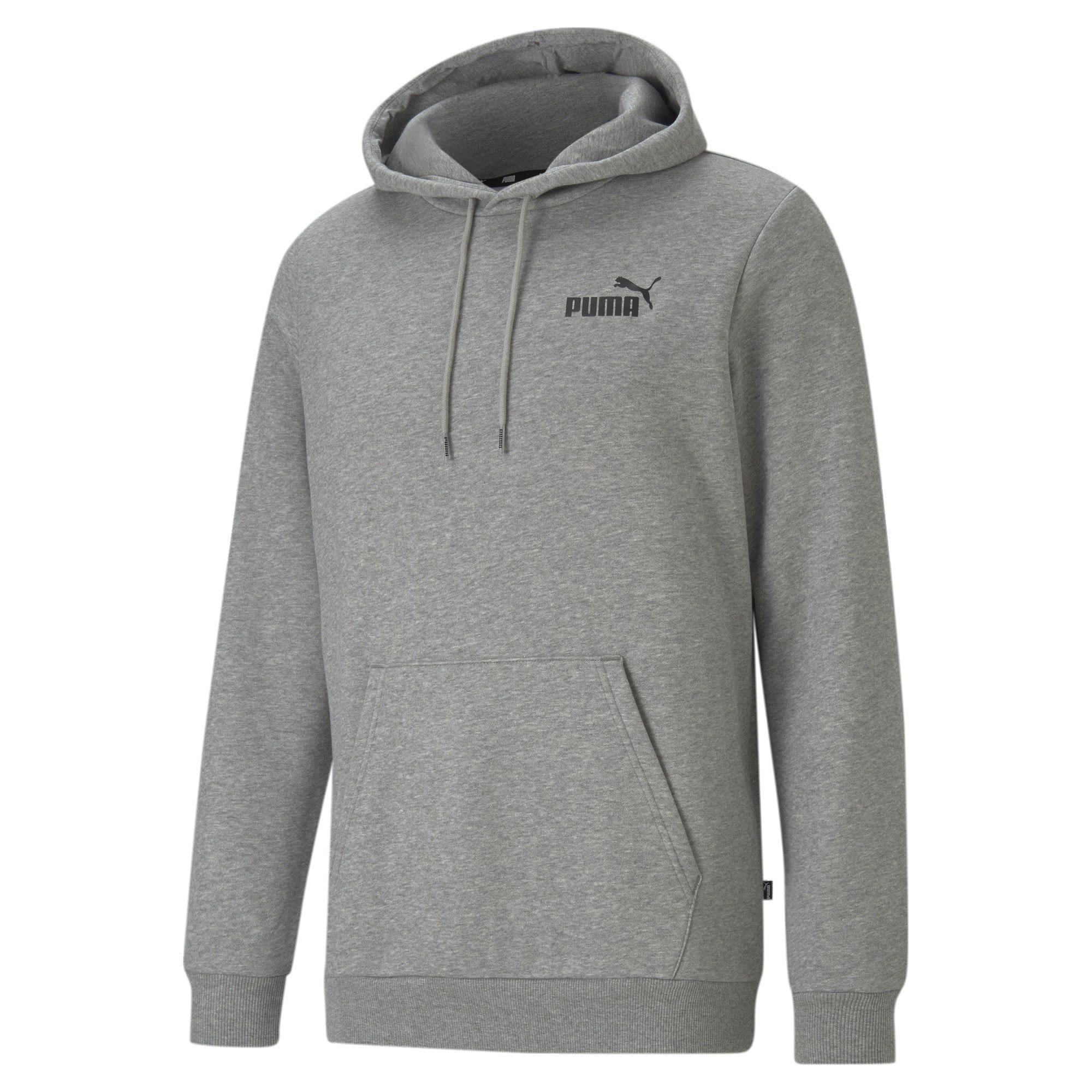 Puma Essentials Small Logo Hoodie FL Grau- Male Sweaters und Hoodies- Grsse S - Farbe Medium Gray Heather