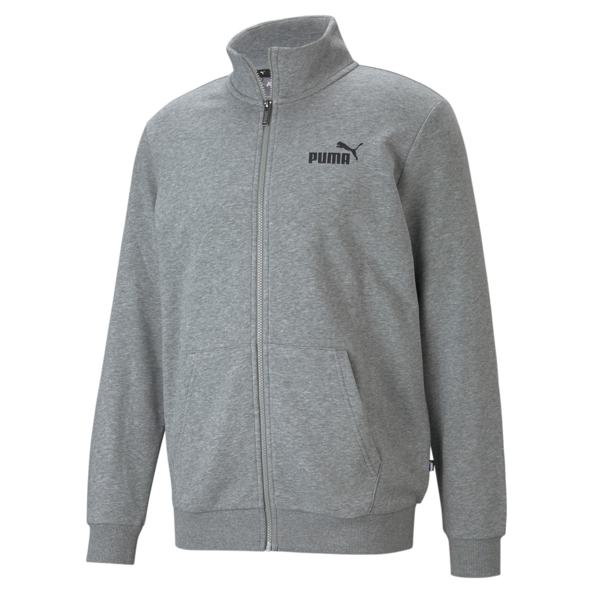 Puma Essentials Track Jacket Grau- Male Anoraks- Grsse S - Farbe Medium Gray Heather