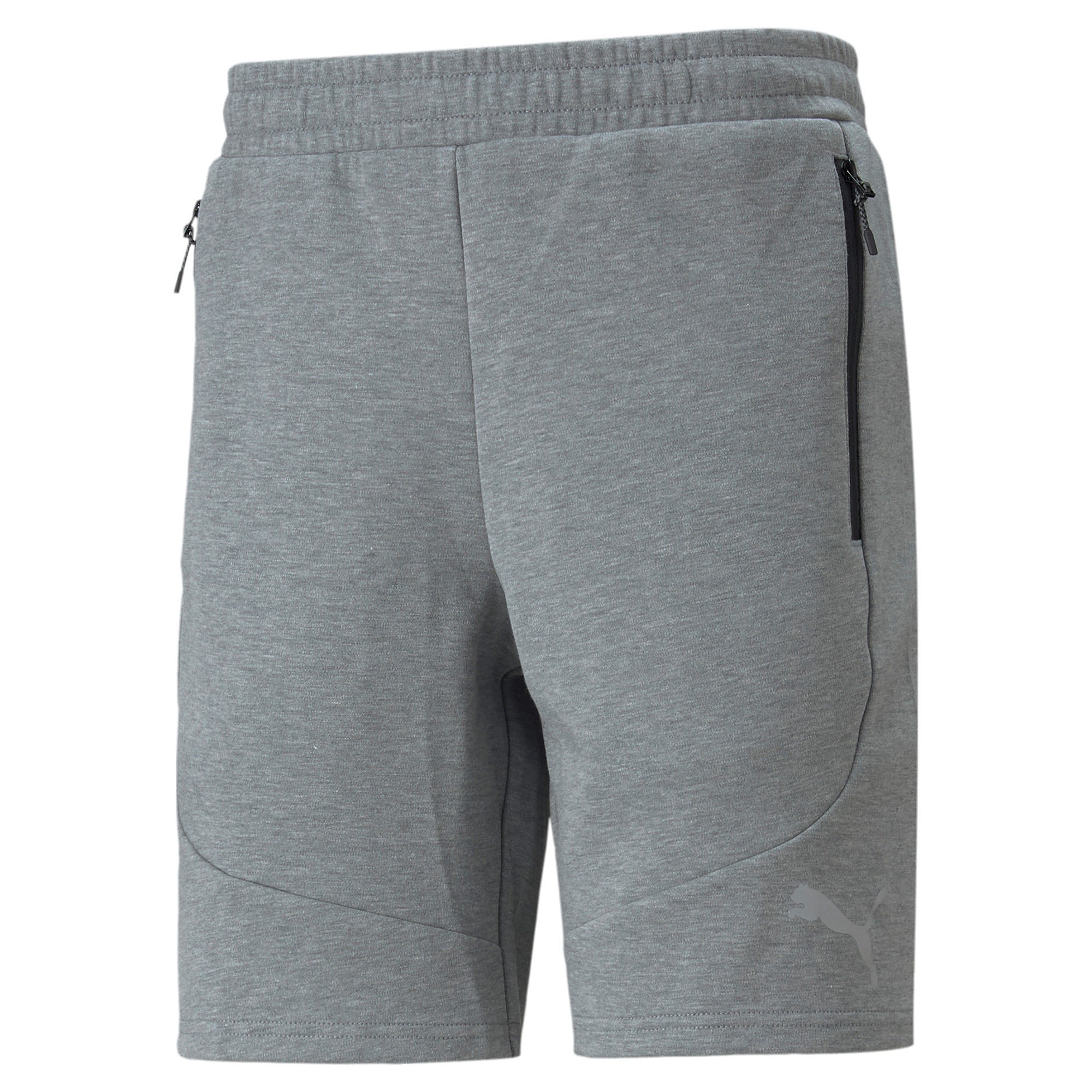 Puma Evostripe Shorts Grau- Male Shorts- Grsse S - Farbe Medium Gray Heather