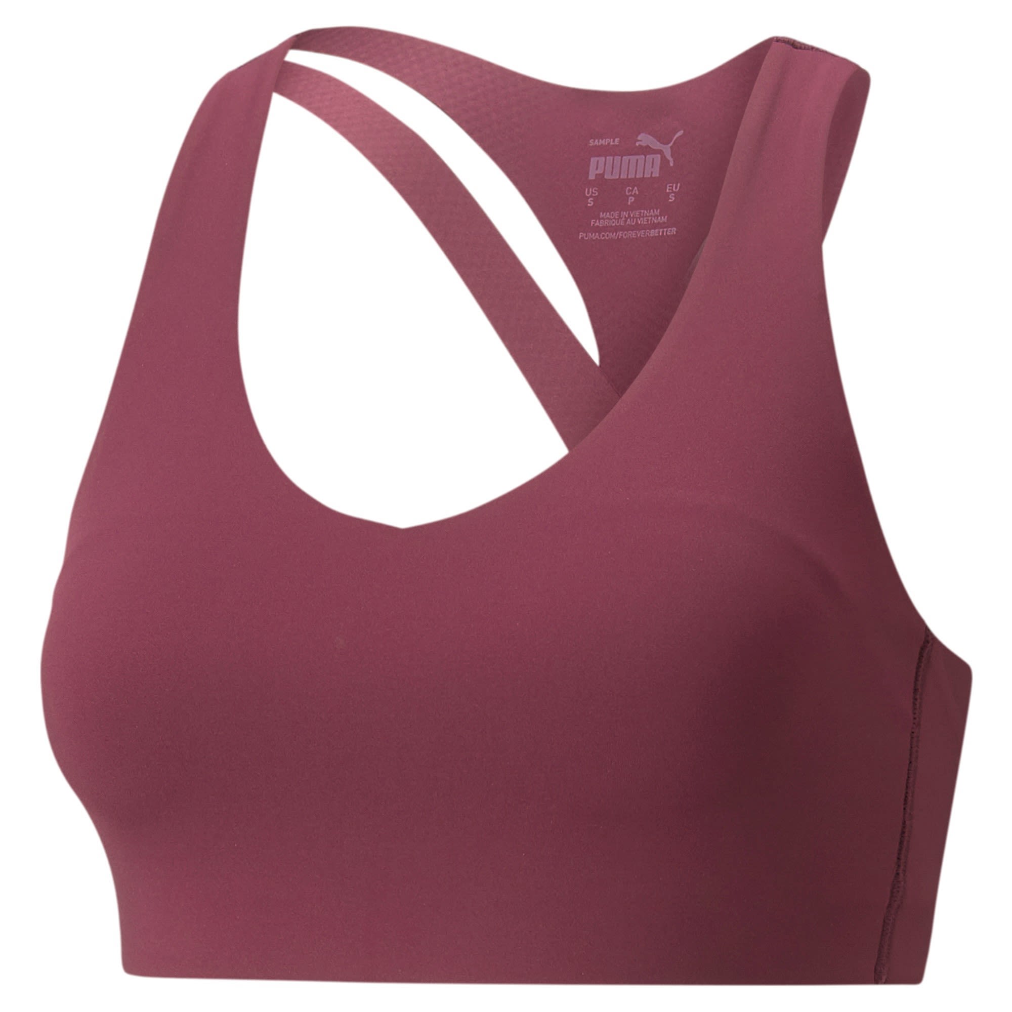 Puma High Impact TO THE Max Bra Rot- Female Sport-BHs- Grsse S - Farbe Grape Wine