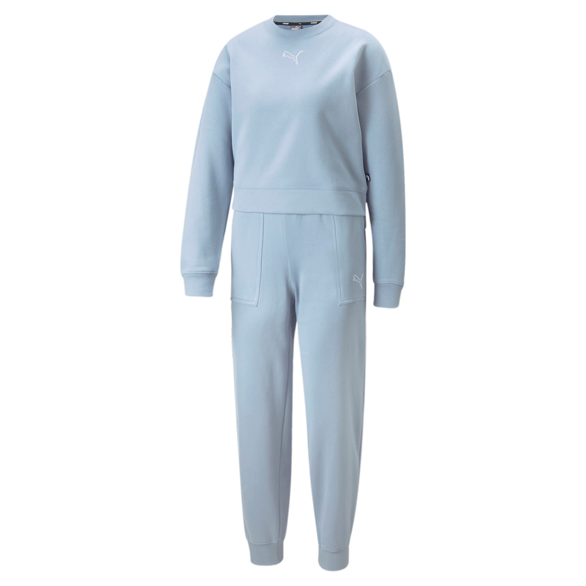 Puma Loungewear Suit FL Blau- Female Freizeitpullover- Grsse XS - Farbe Bluewash