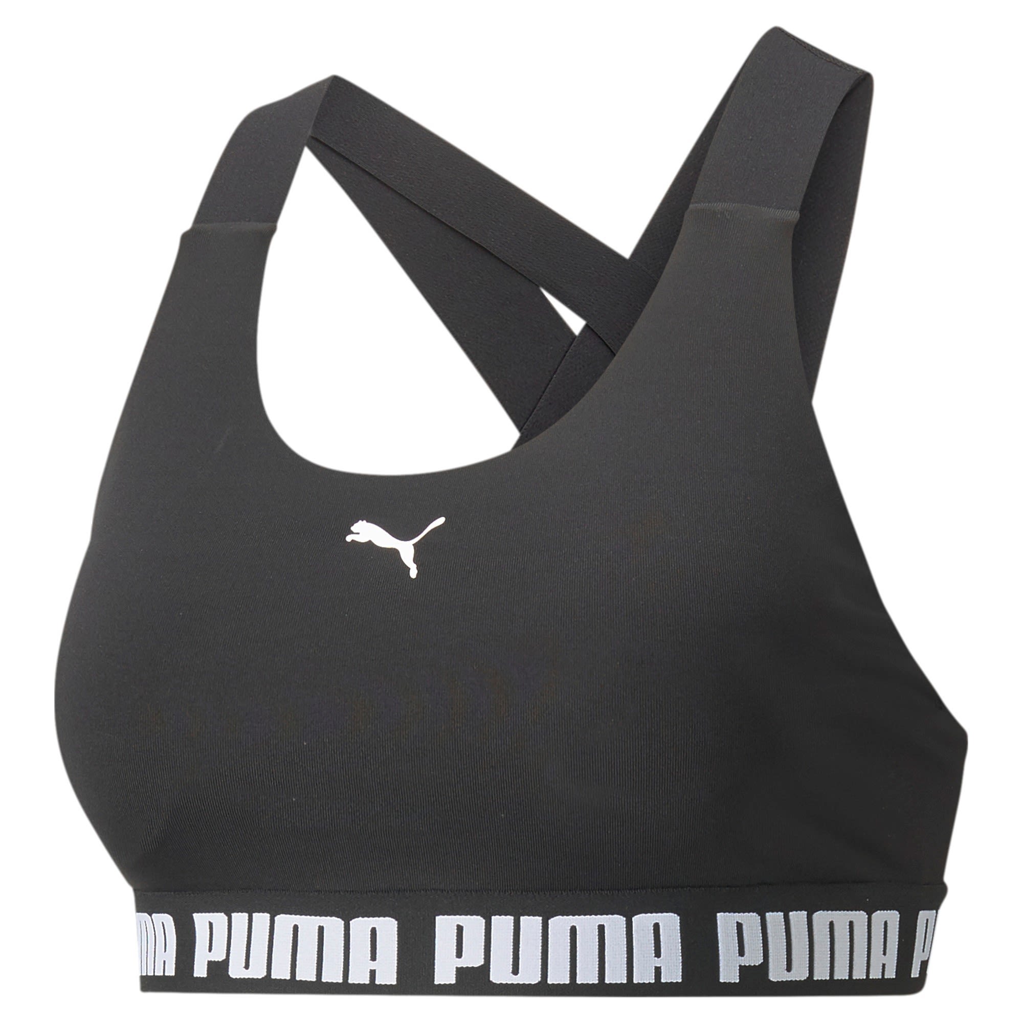 Puma Mid Impact Feel It Bra Schwarz- Female Sport-BHs- Grsse XS - Farbe Puma Black