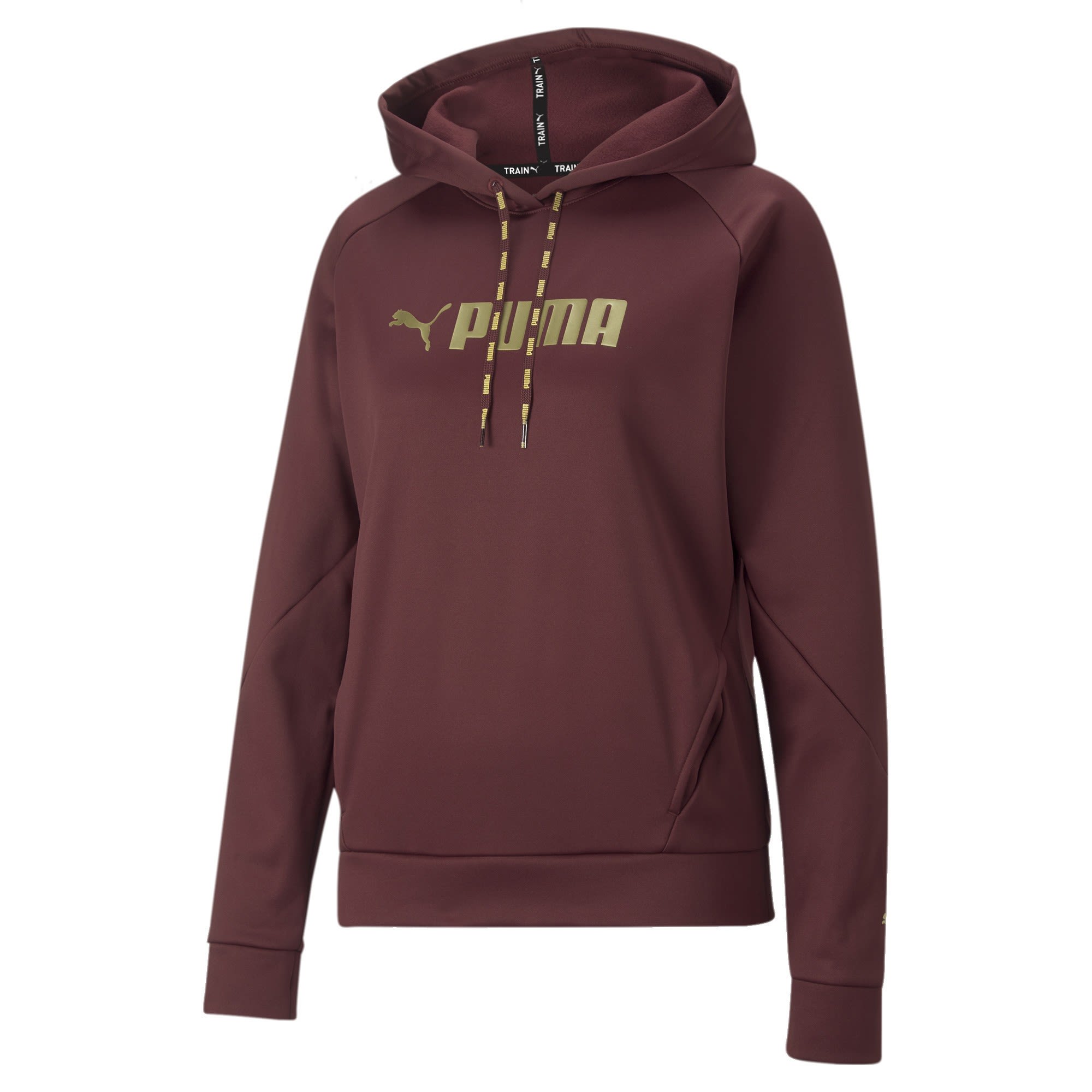 Puma Puma FIt PWR FLC PO Hoodie Lila- Female Fleece- und Powerstretch-Pullover- Grsse S - Farbe Aubergine